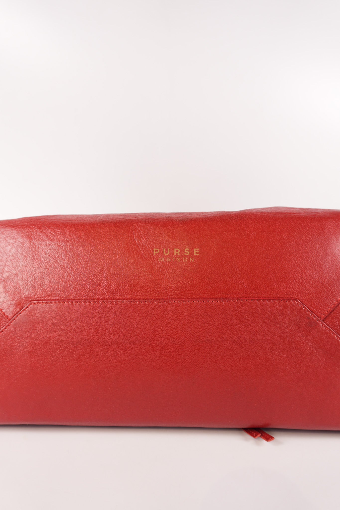 Papier A4 40 in Red Calfskin Leather Tote Bag | Purse Maison Luxury Bags Shop