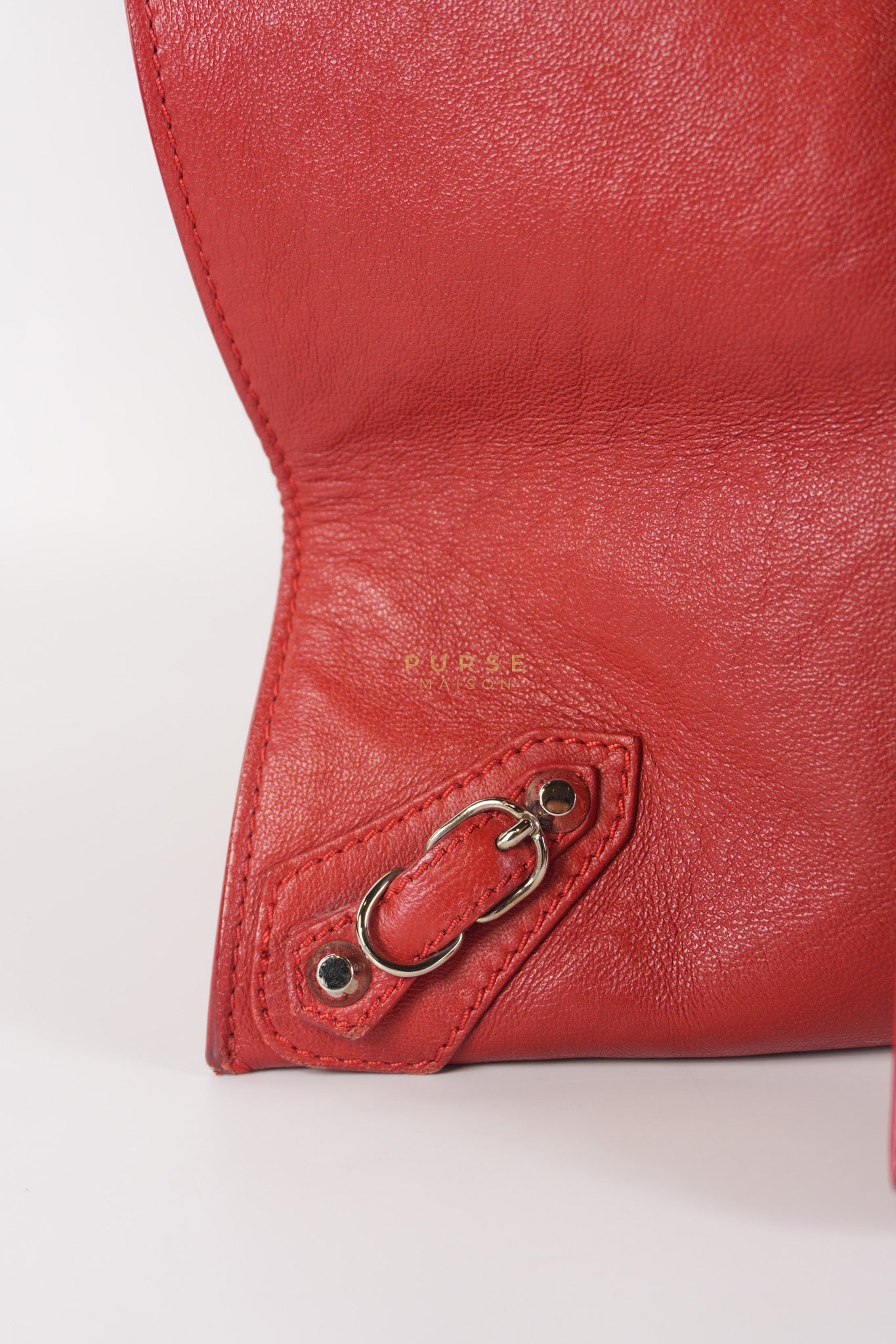 Papier A4 40 in Red Calfskin Leather Tote Bag | Purse Maison Luxury Bags Shop