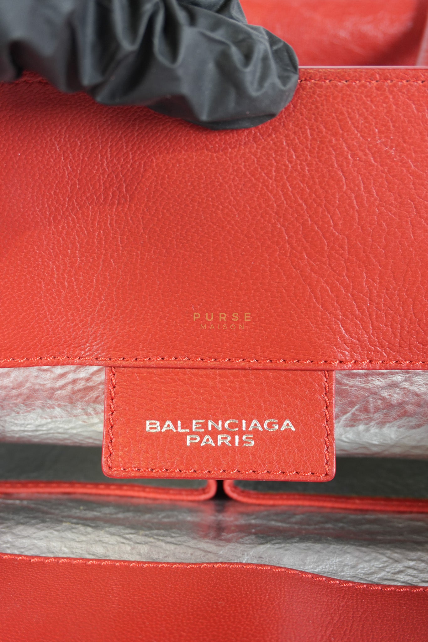 Papier A4 40 in Red Calfskin Leather Tote Bag | Purse Maison Luxury Bags Shop