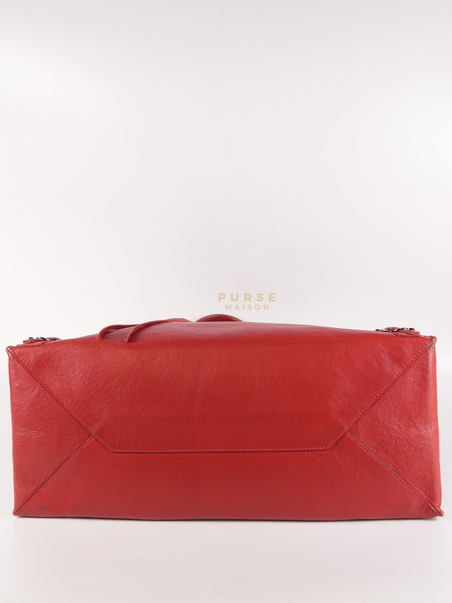 Papier A4 40 in Red Calfskin Leather Tote Bag | Purse Maison Luxury Bags Shop