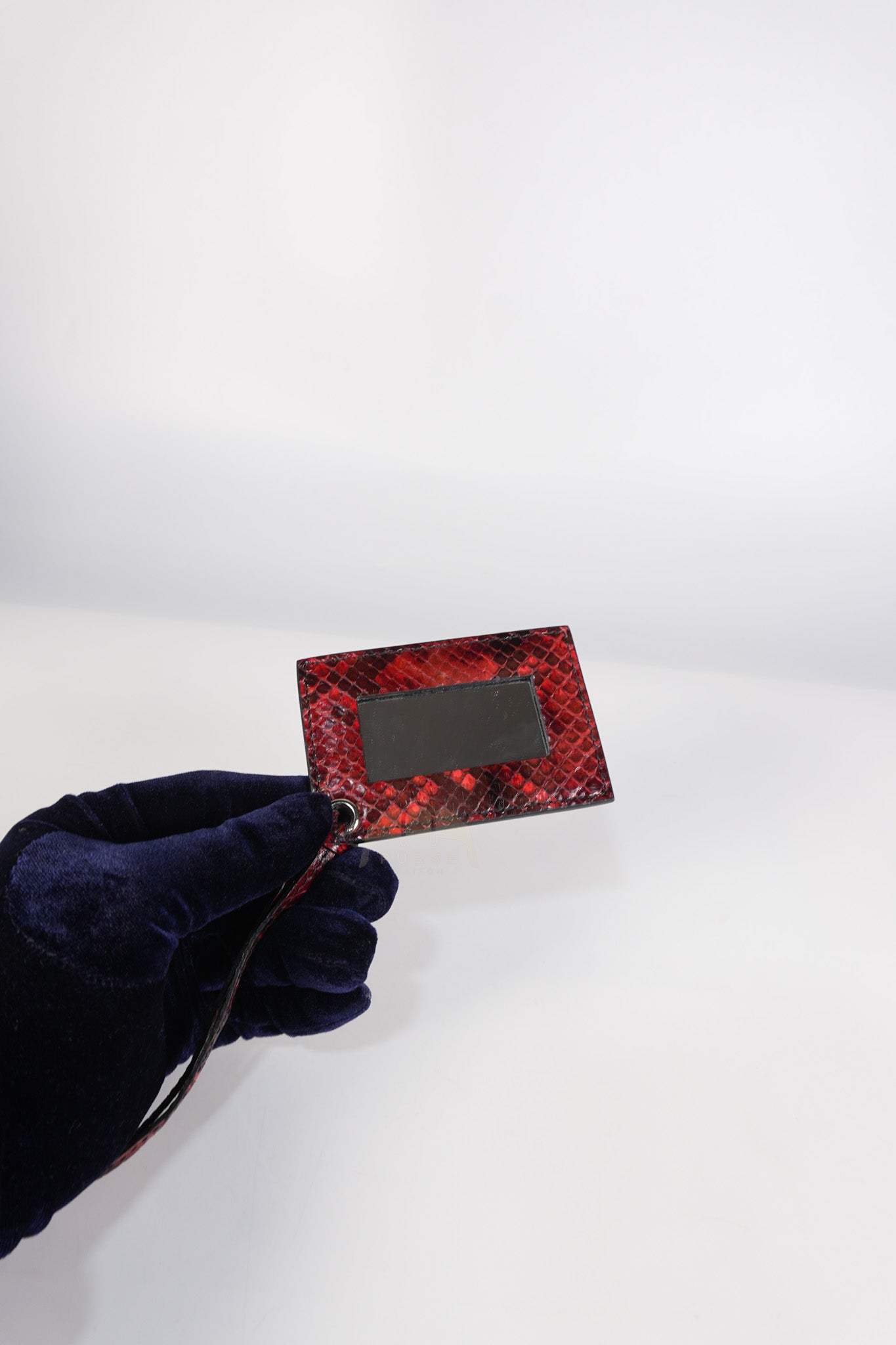 Papier A6 Red/Black Python Exotic Leather Zip Around Crossbody Bag | Purse Maison Luxury Bags Shop