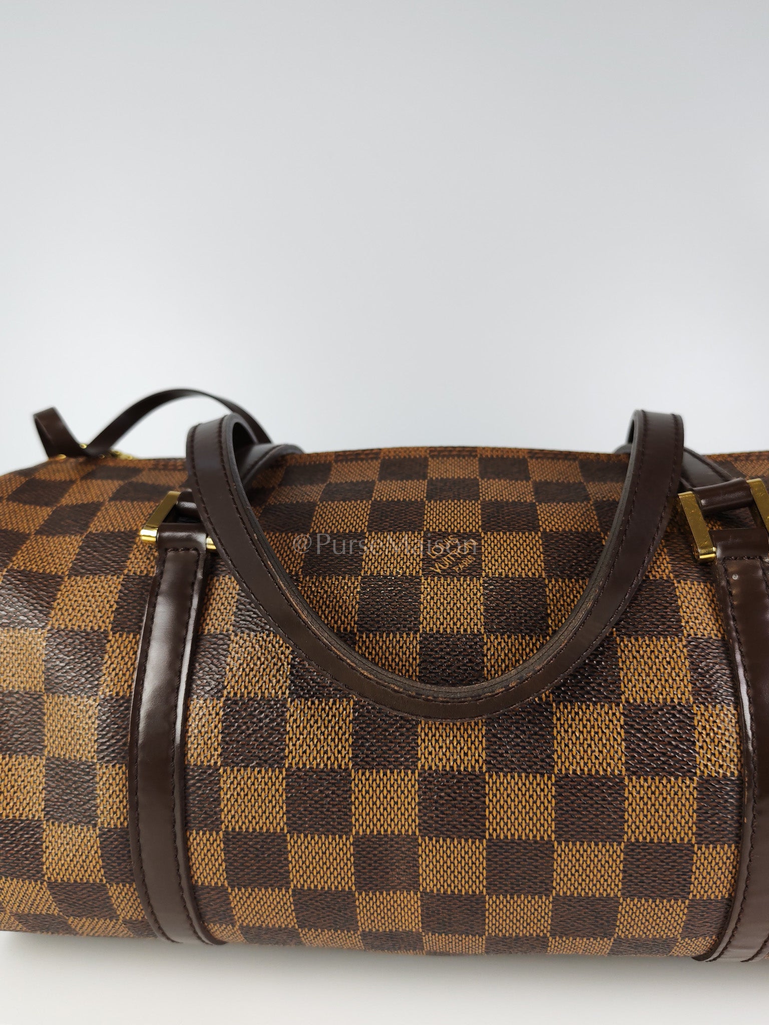 Papillon 30 In Damier Ebene Canvas Shoulder Bag | Purse Maison Luxury Bags Shop