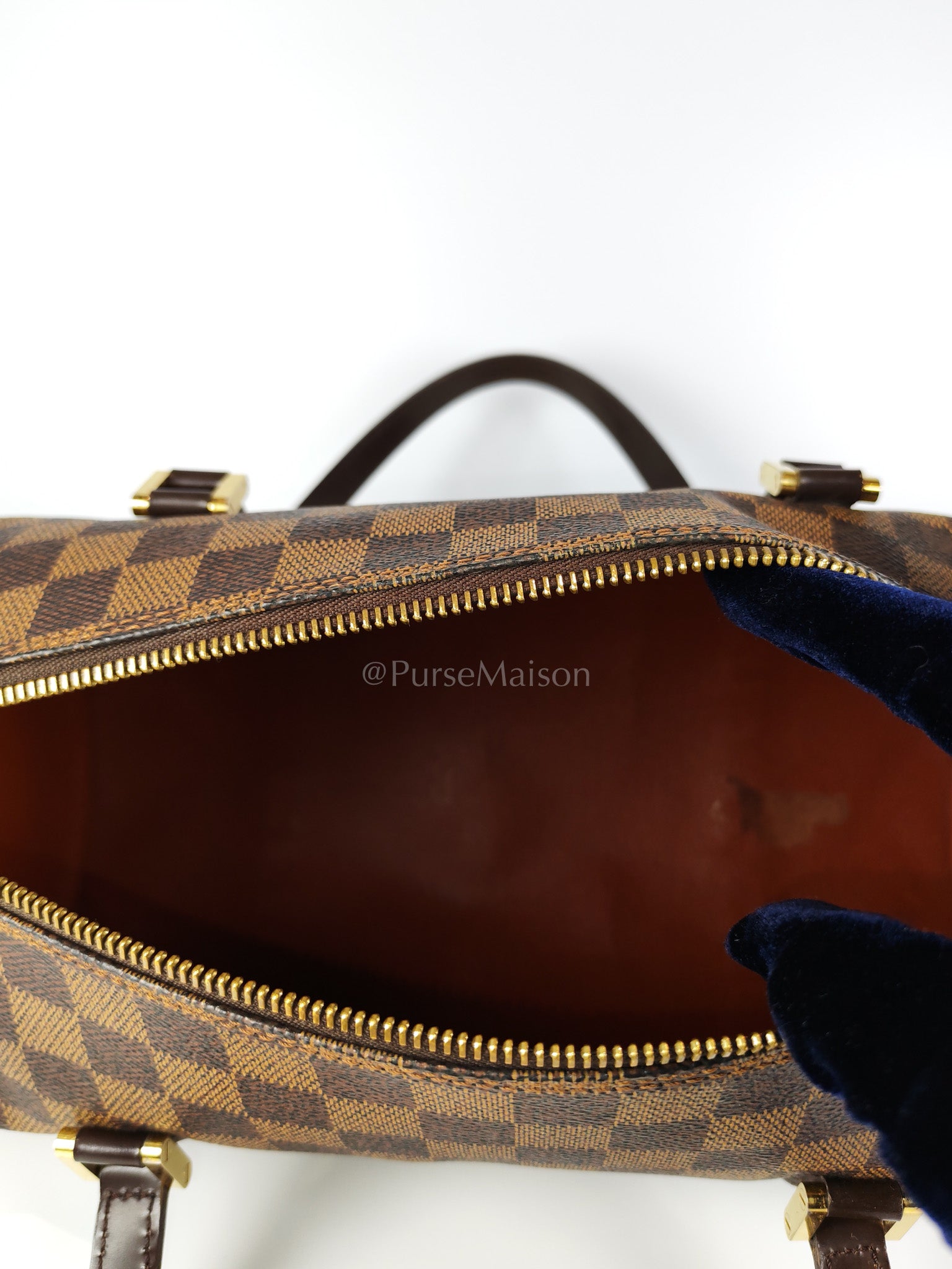 Papillon 30 In Damier Ebene Canvas Shoulder Bag | Purse Maison Luxury Bags Shop