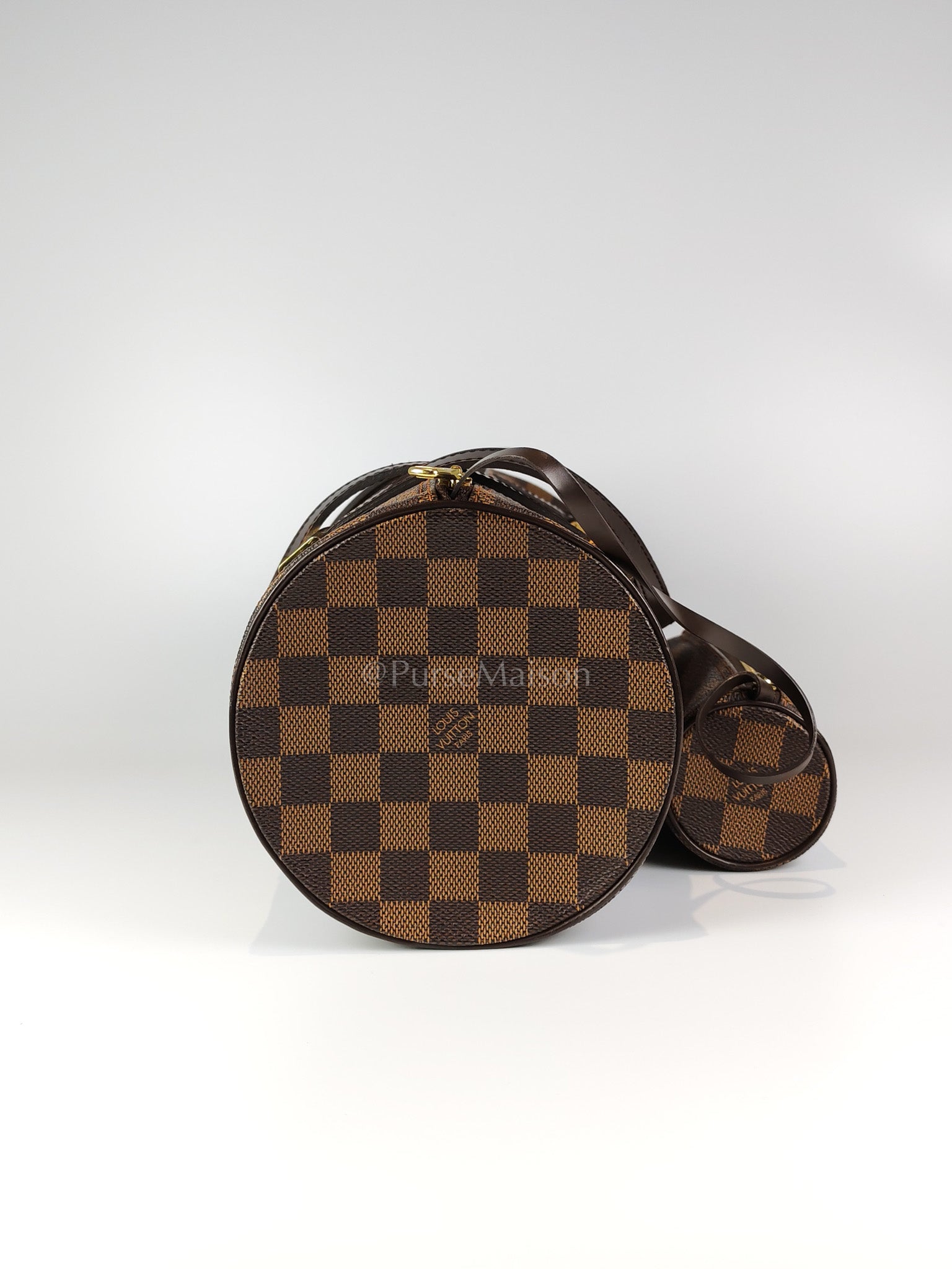 Papillon 30 In Damier Ebene Canvas Shoulder Bag | Purse Maison Luxury Bags Shop