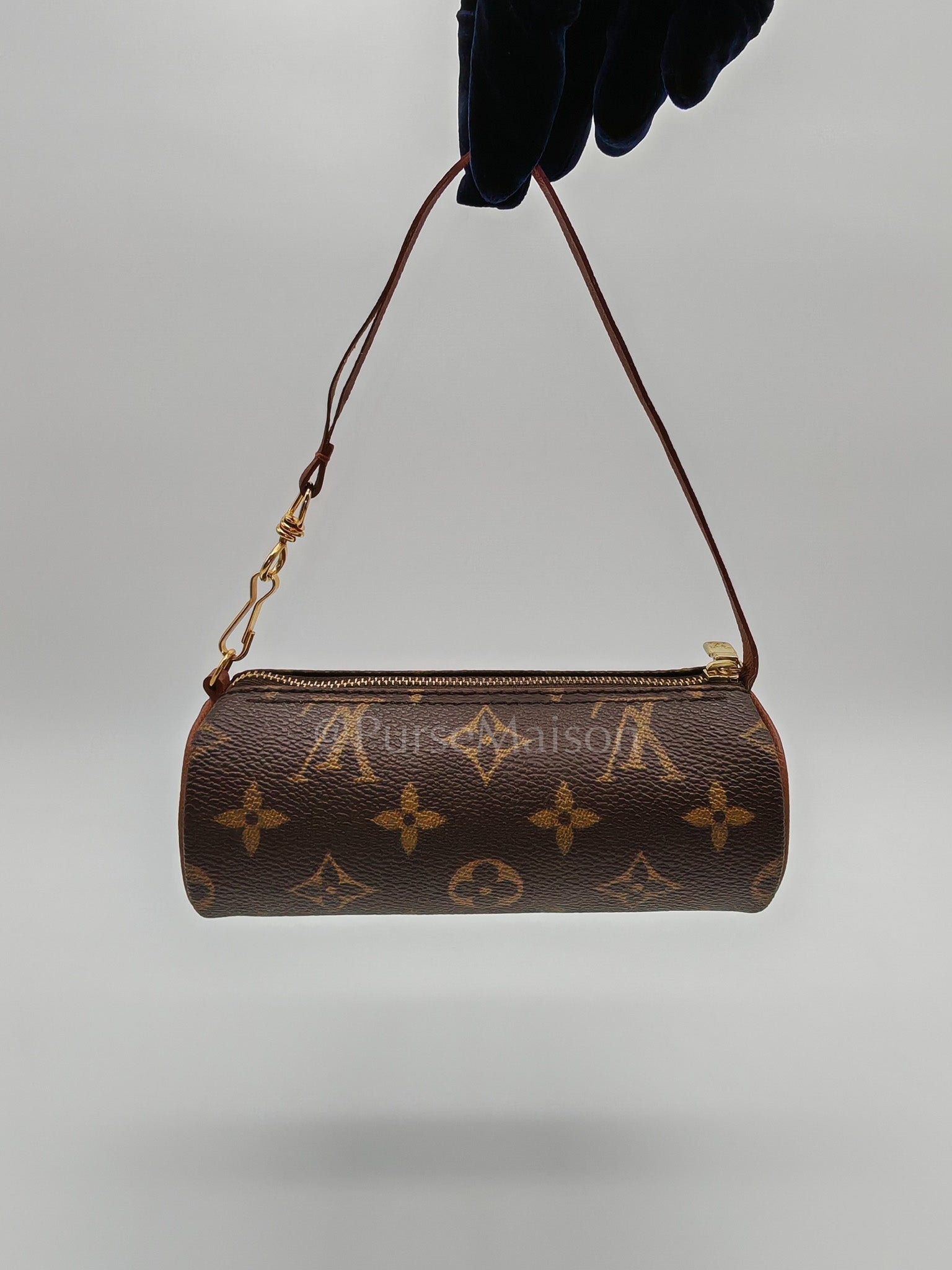 Papillon Mini Pochette in Monogram Canvas & Gold Hardware | Purse Maison Luxury Bags Shop