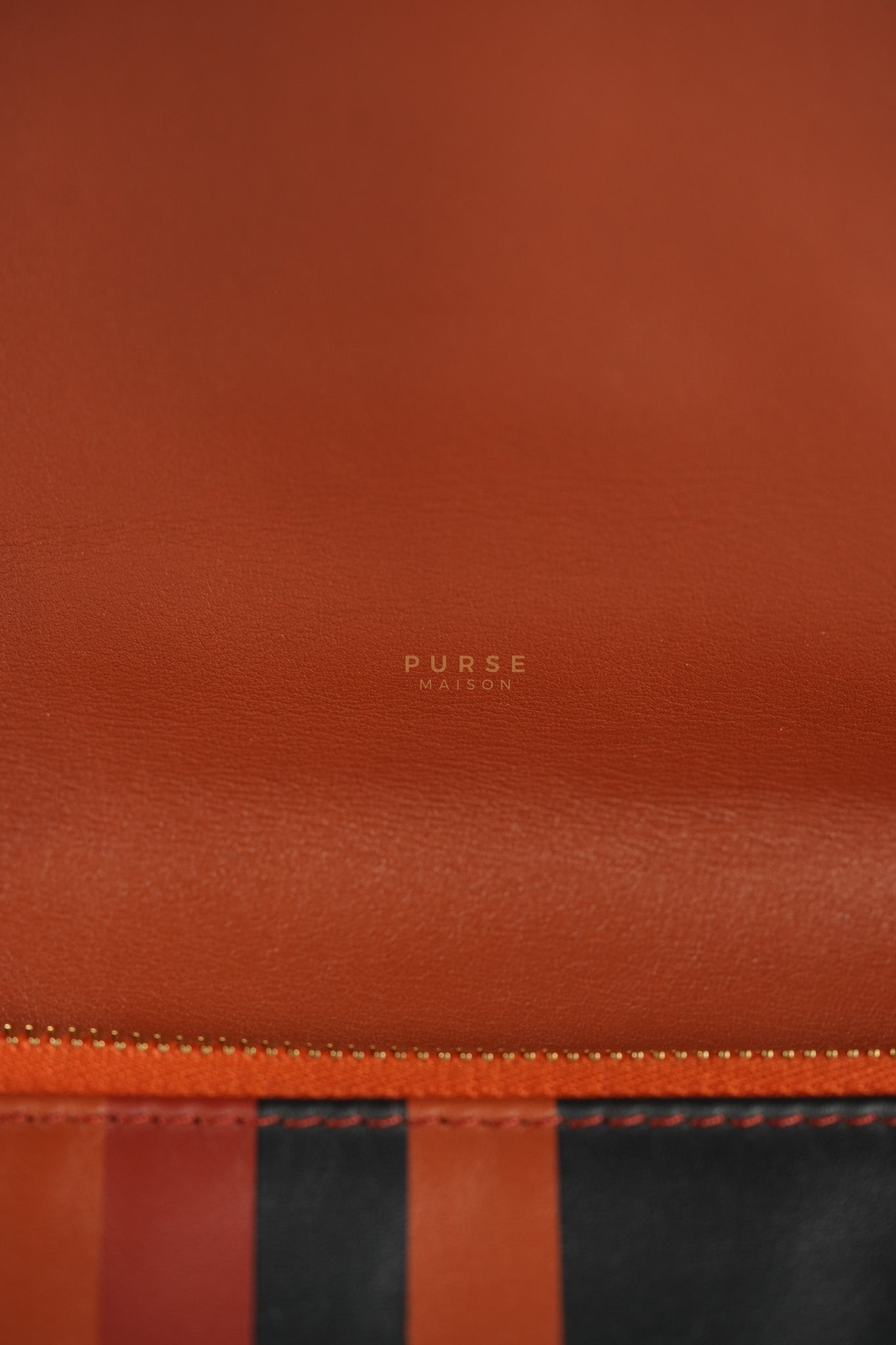 Paris-Greece Striped Foldover Clutch (Series 25) | Purse Maison Luxury Bags Shop