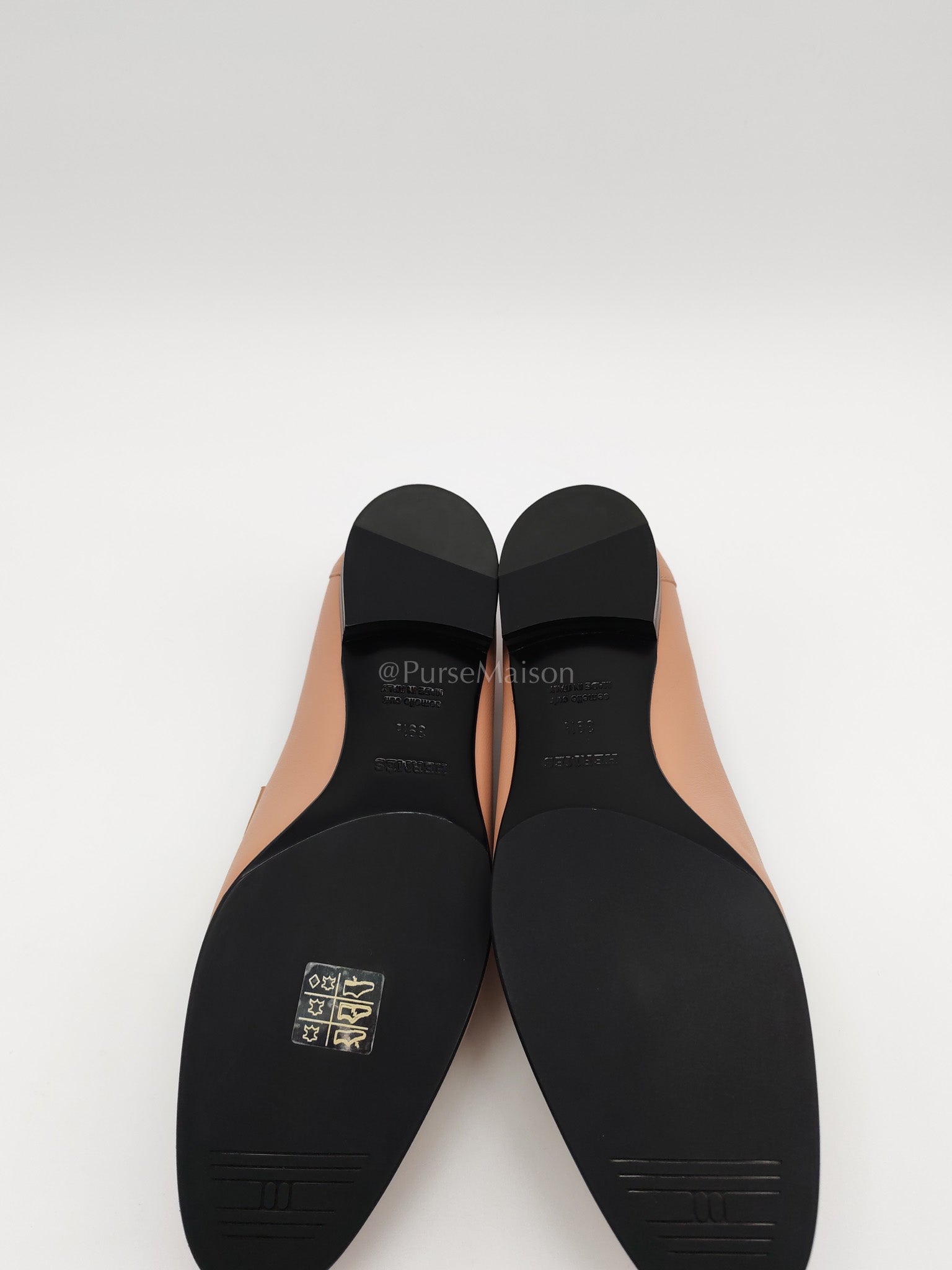 Paris Loafers Chevre Beige Size 39.5 EU (26 cm) | Purse Maison Luxury Bags Shop