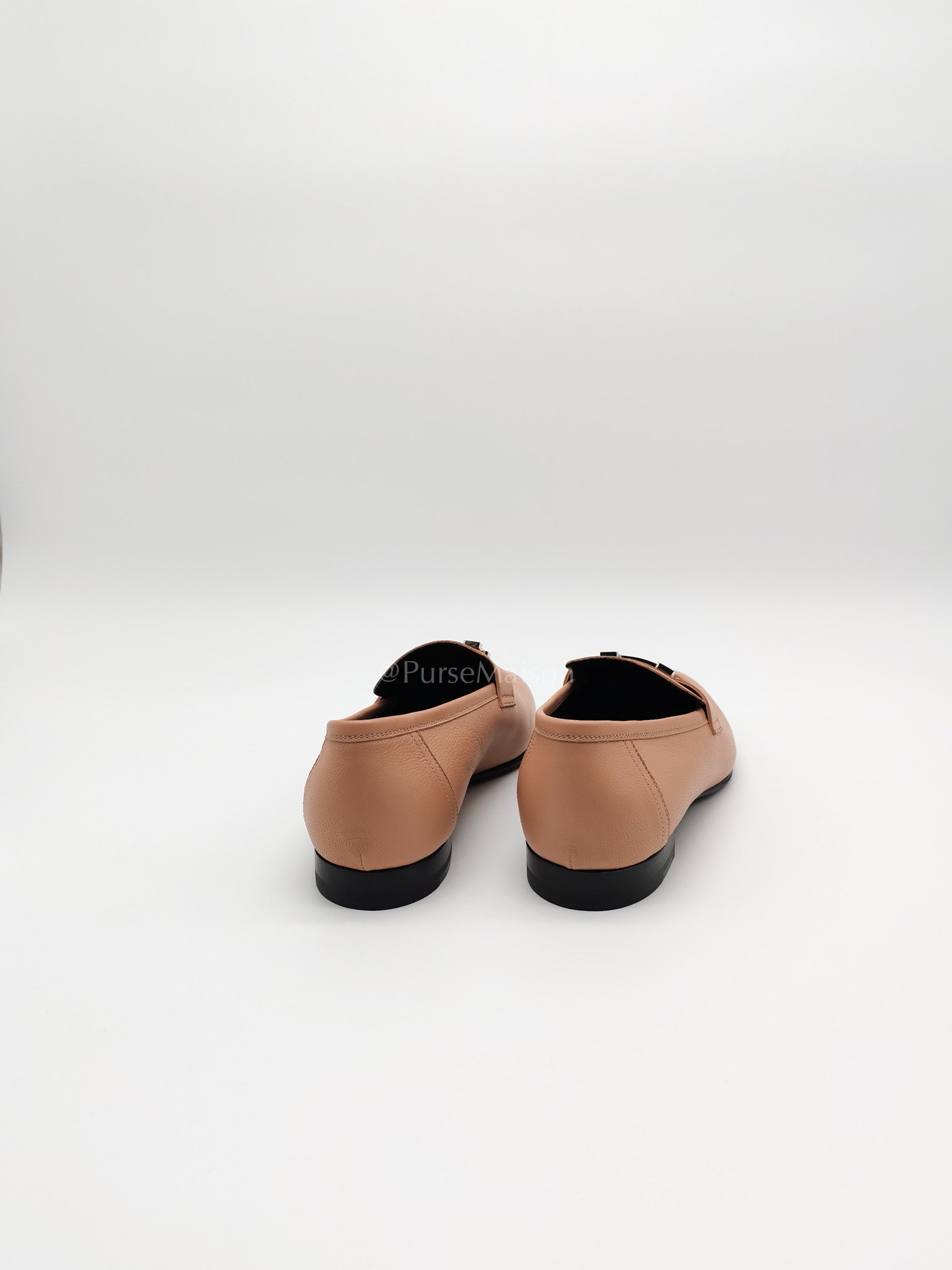 Paris Loafers Chevre Beige Size 39.5 EU (26 cm) | Purse Maison Luxury Bags Shop