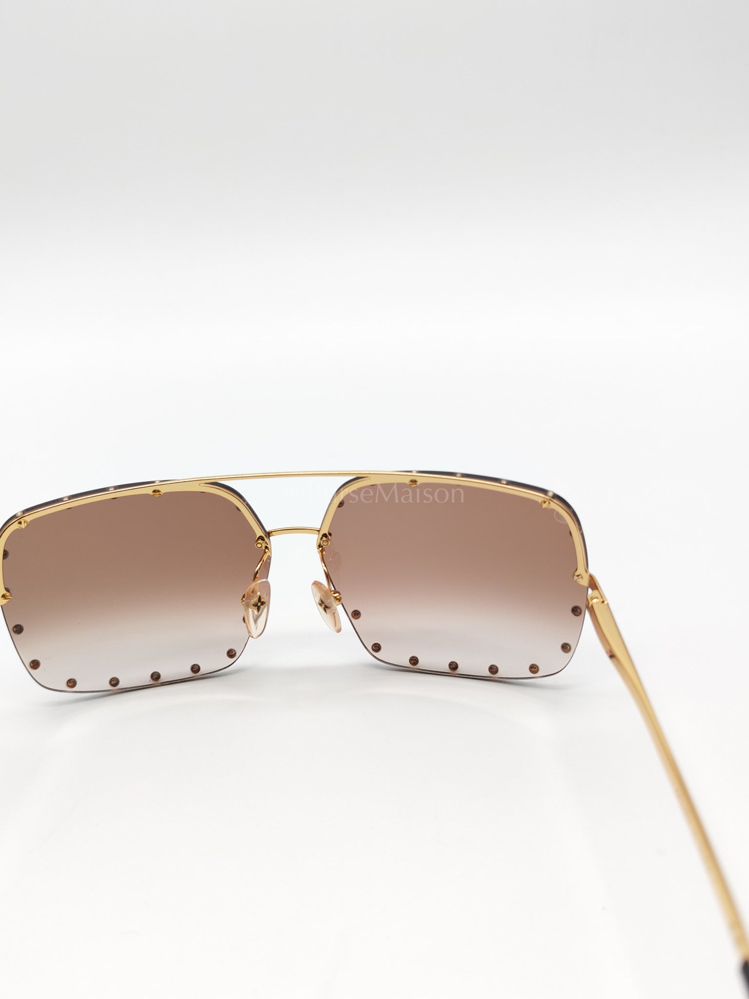 Party Square Sunglasses Women's Brown | Purse Maison Luxury Bags Shop