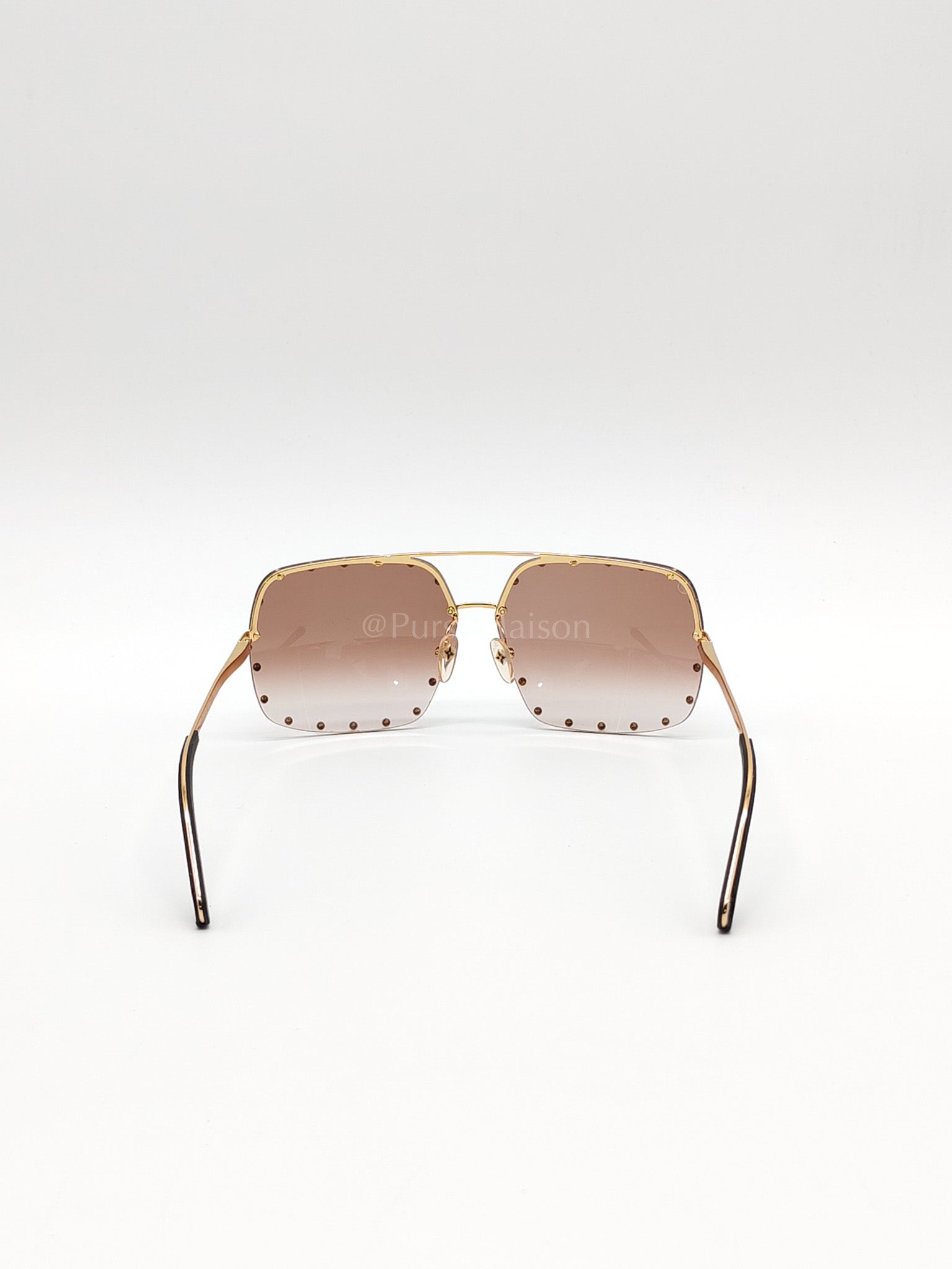 Party Square Sunglasses Women's Brown | Purse Maison Luxury Bags Shop