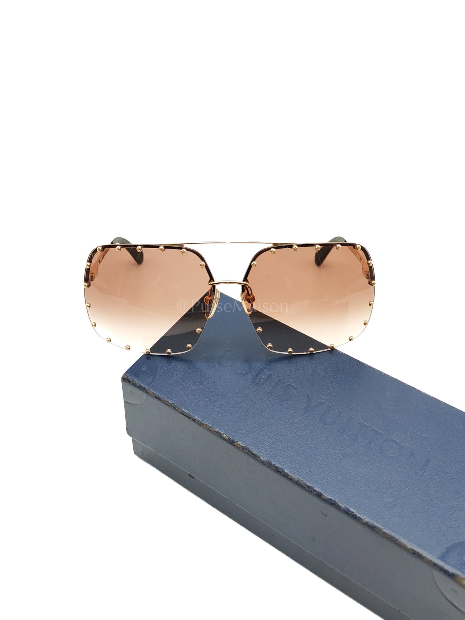 Party Square Sunglasses Women's Brown | Purse Maison Luxury Bags Shop