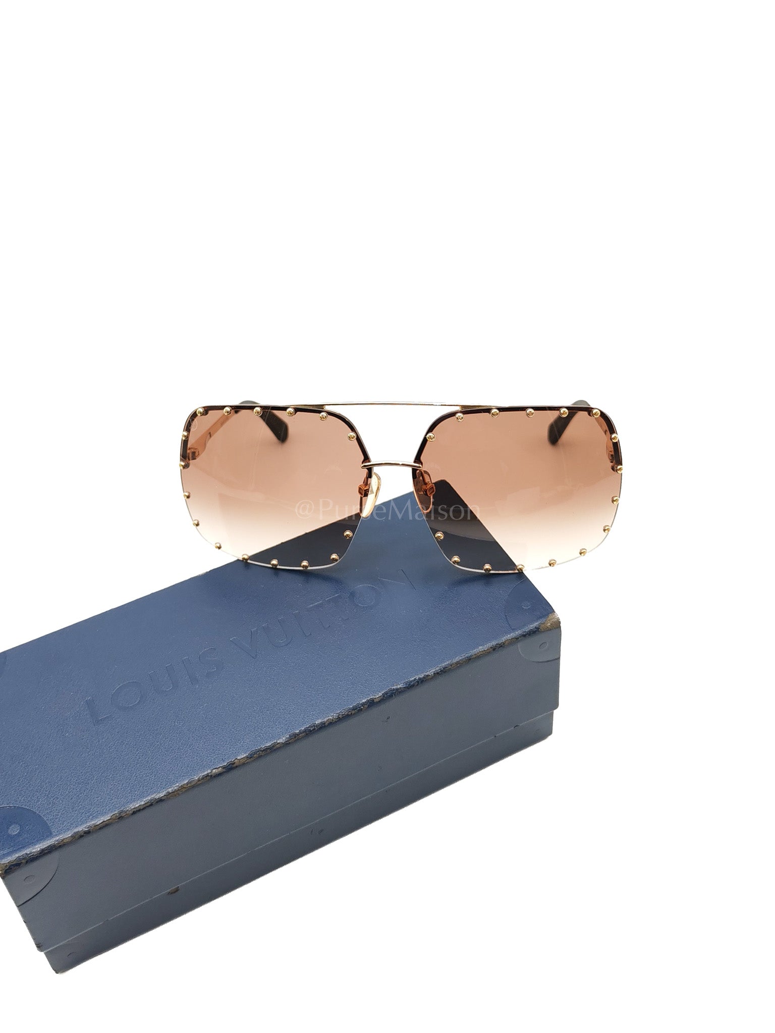 Party Square Sunglasses Women's Brown | Purse Maison Luxury Bags Shop