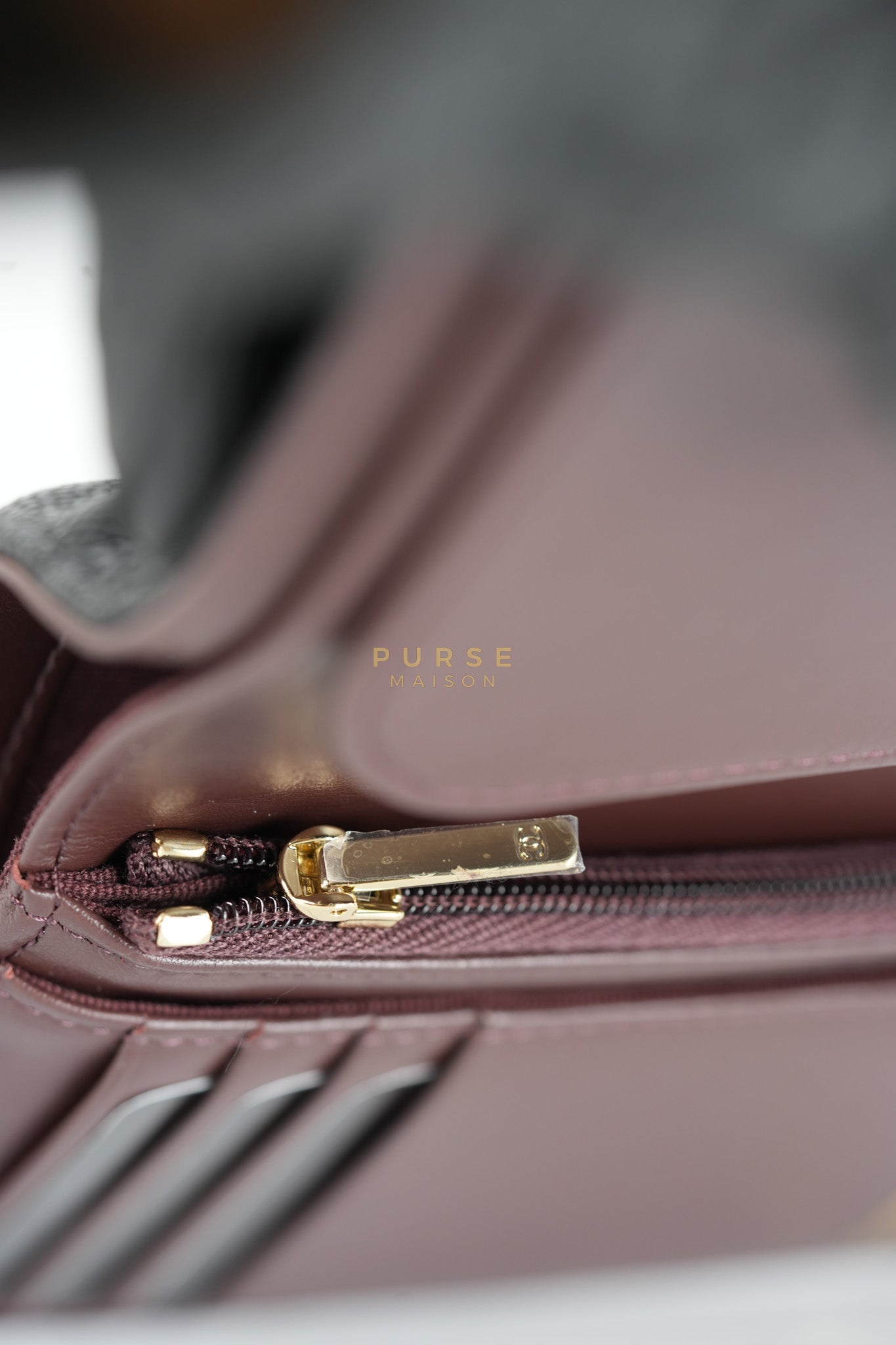 Passport Holder Black in Caviar Leather and Gold Hardware (Microchip) | Purse Maison Luxury Bags Shop