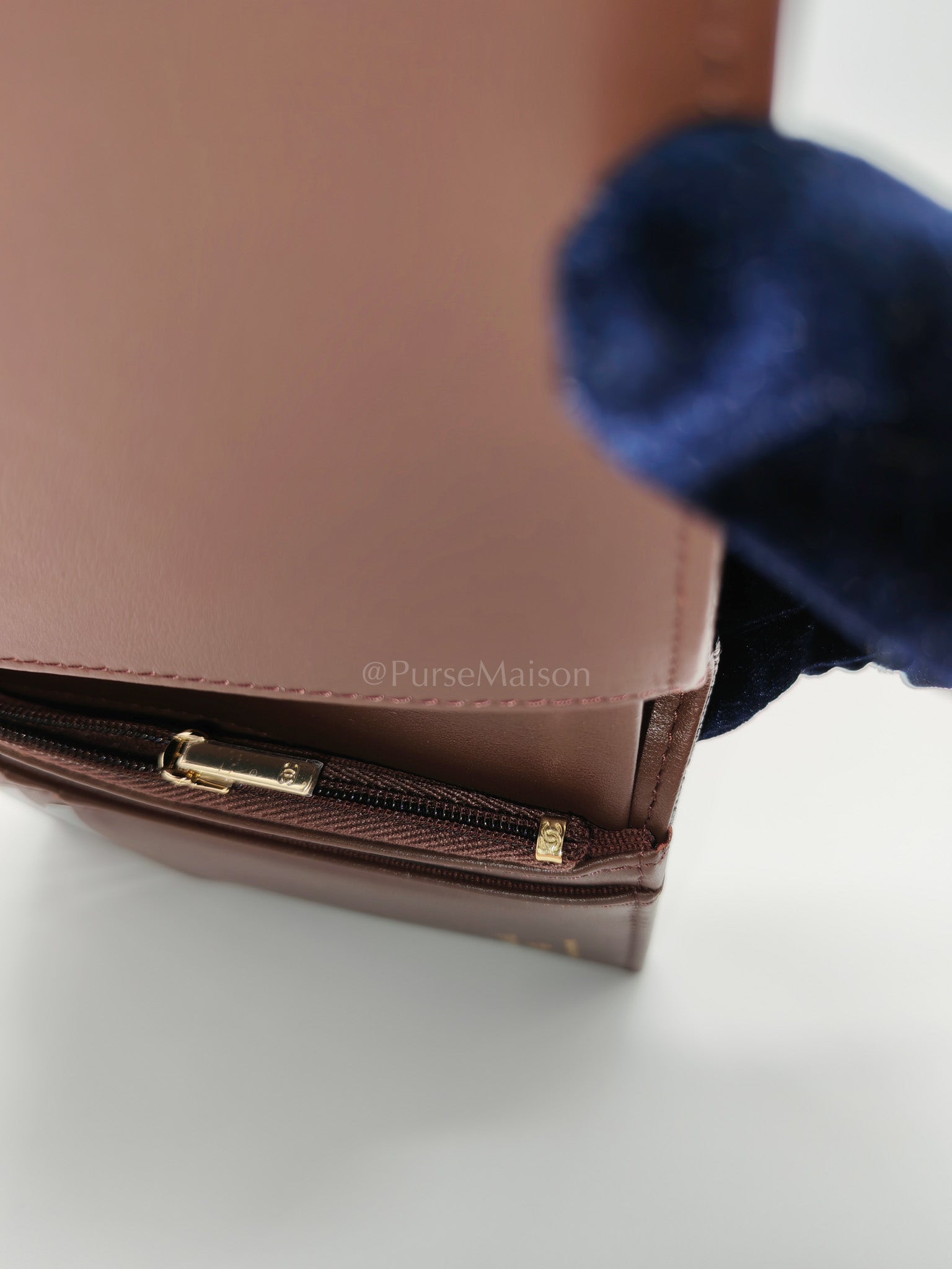 Passport Holder in Black Caviar Leather and Light Gold Hardware (Microchip) PT****7C | Purse Maison Luxury Bags Shop