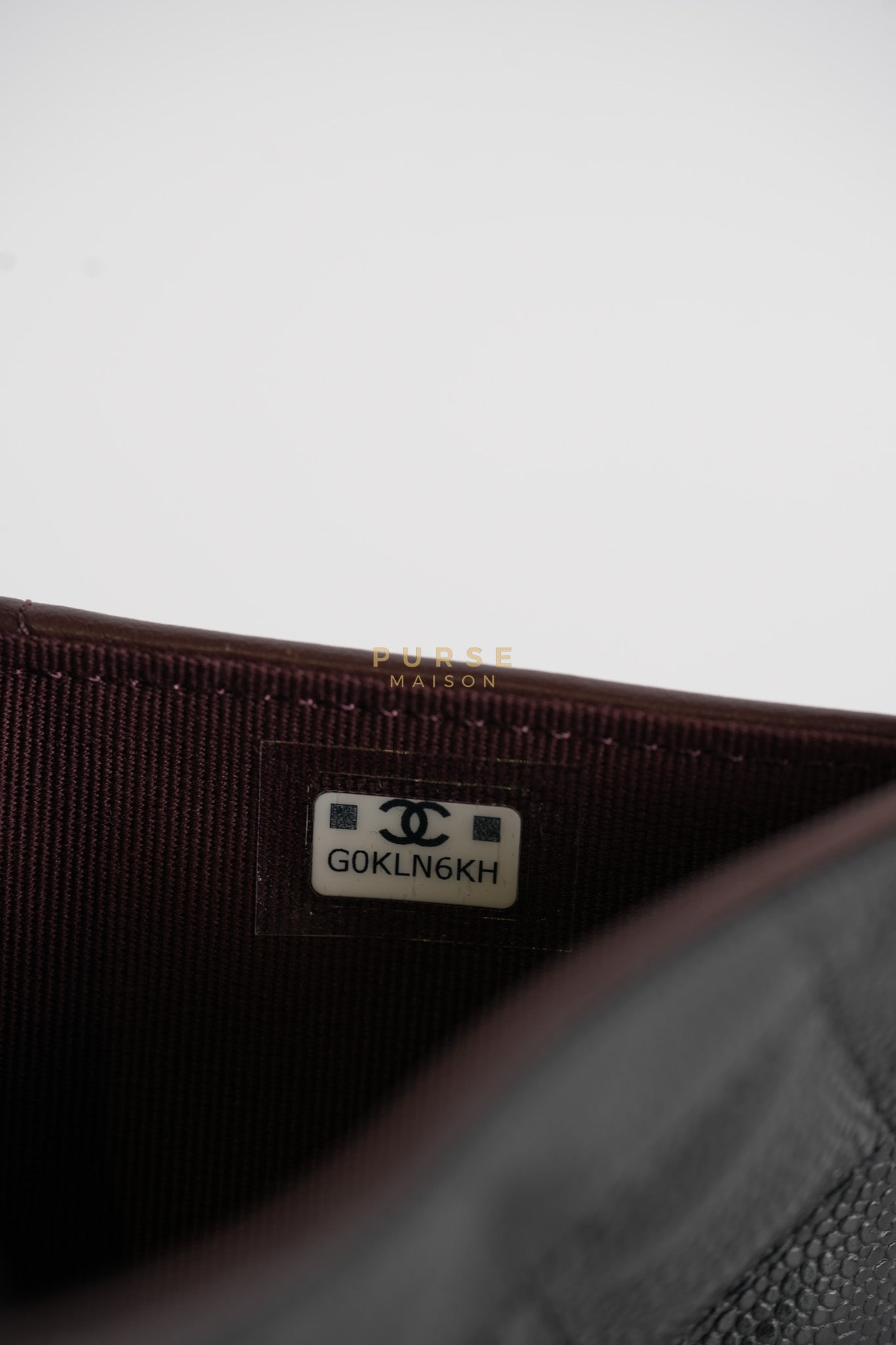 Passport Holder Black in Caviar Leather and Gold Hardware (Microchip)