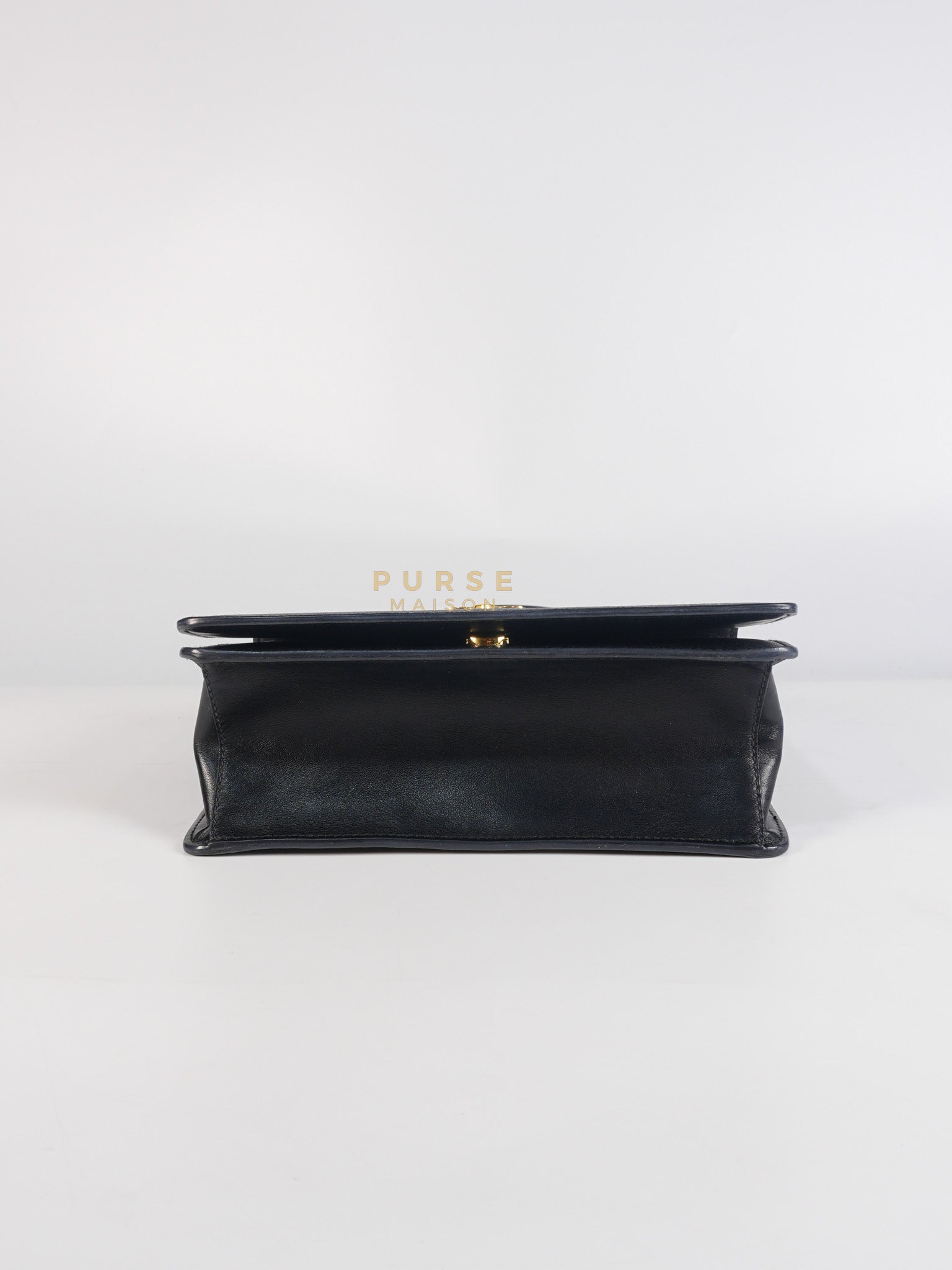 Pattina Black Saffiano Leather Chain Shoulder Bag | Purse Maison Luxury Bags Shop