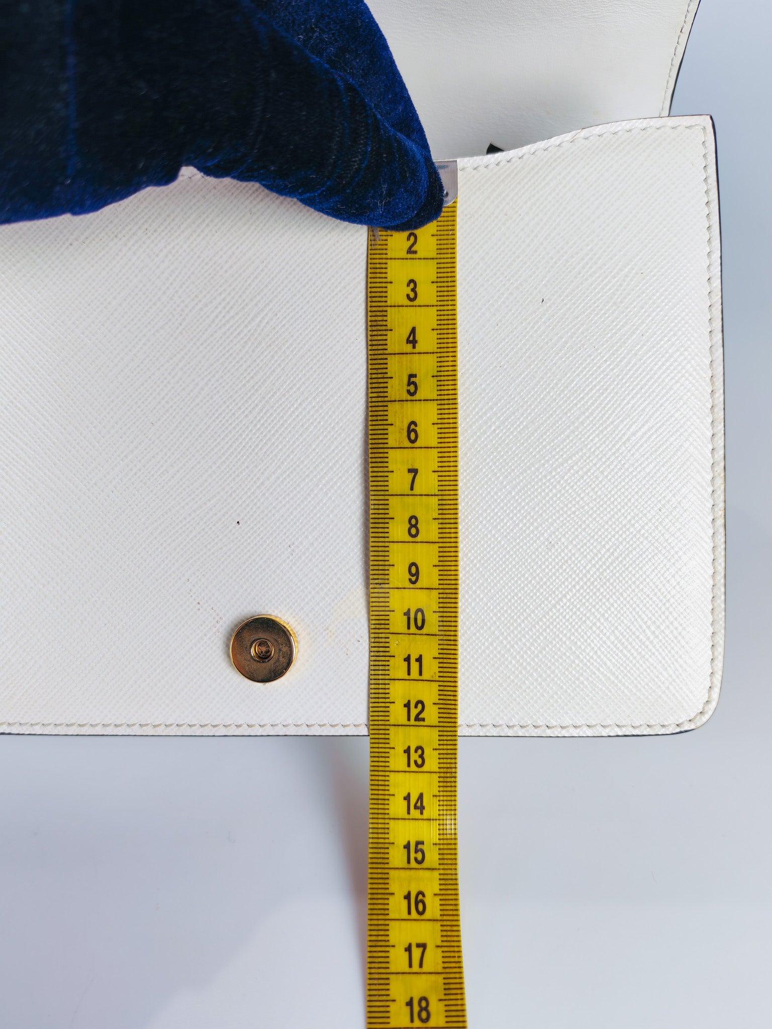 Pattina in Bianco Saffiano Leather Chain Shoulder Bag | Purse Maison Luxury Bags Shop