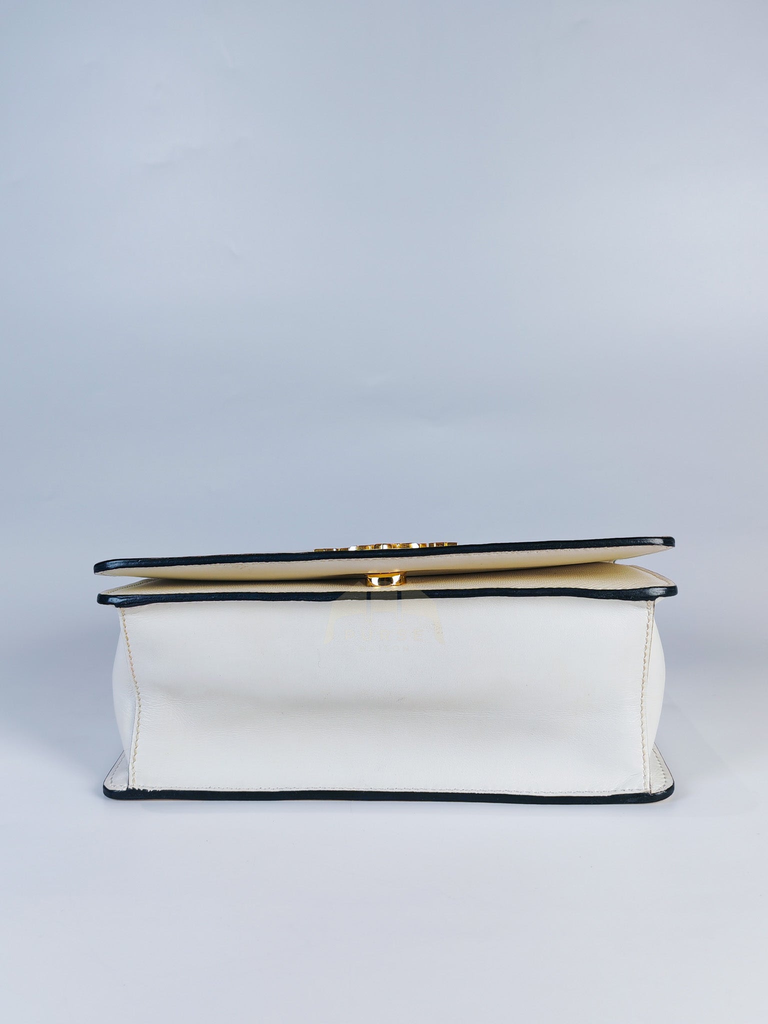 Pattina in Bianco Saffiano Leather Chain Shoulder Bag | Purse Maison Luxury Bags Shop