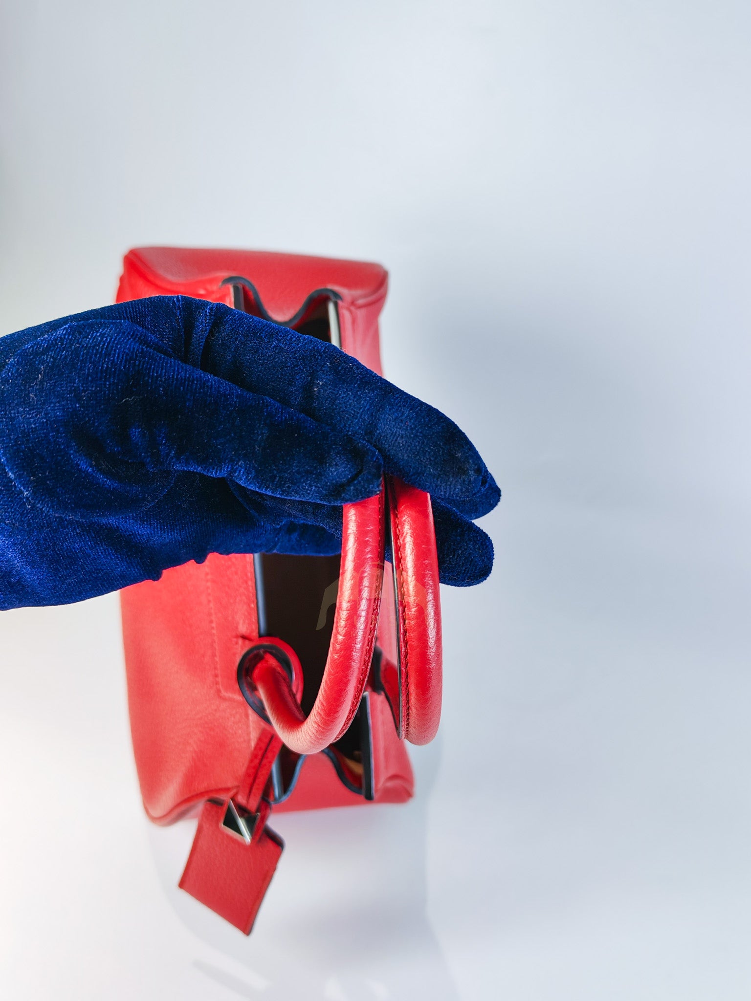 Pauline Bag Petit in Red Grained Taurillon Leather | Purse Maison Luxury Bags Shop