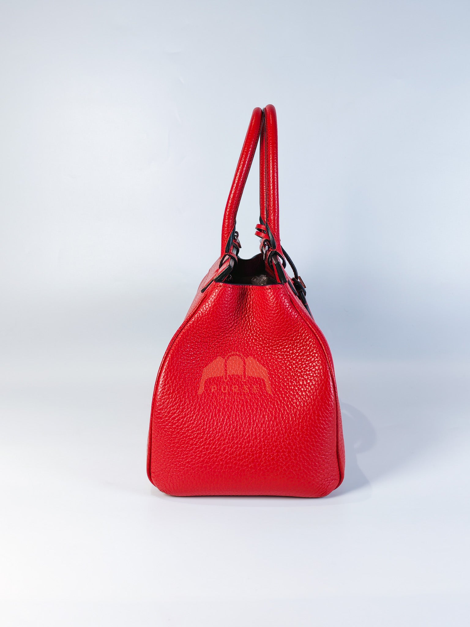 Pauline Bag Petit in Red Grained Taurillon Leather | Purse Maison Luxury Bags Shop