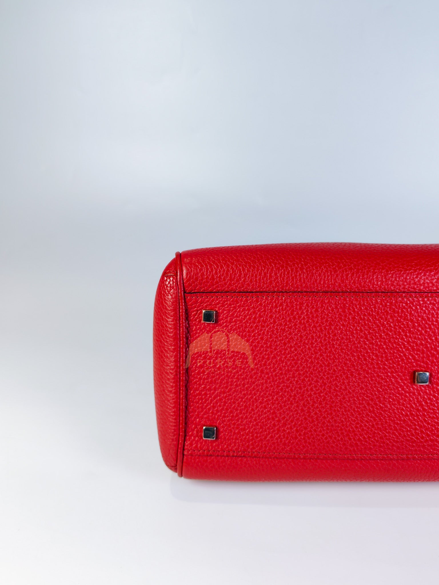 Pauline Bag Petit in Red Grained Taurillon Leather | Purse Maison Luxury Bags Shop
