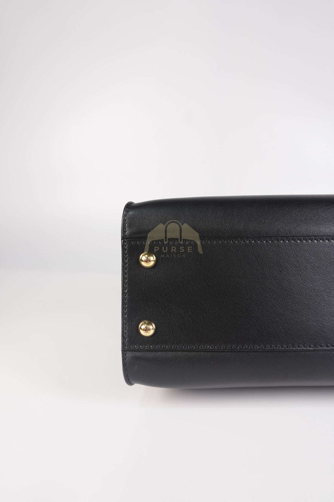 Peekaboo Hand Bag Medium in Black Shiny Calfskin Leather | Purse Maison Luxury Bags Shop