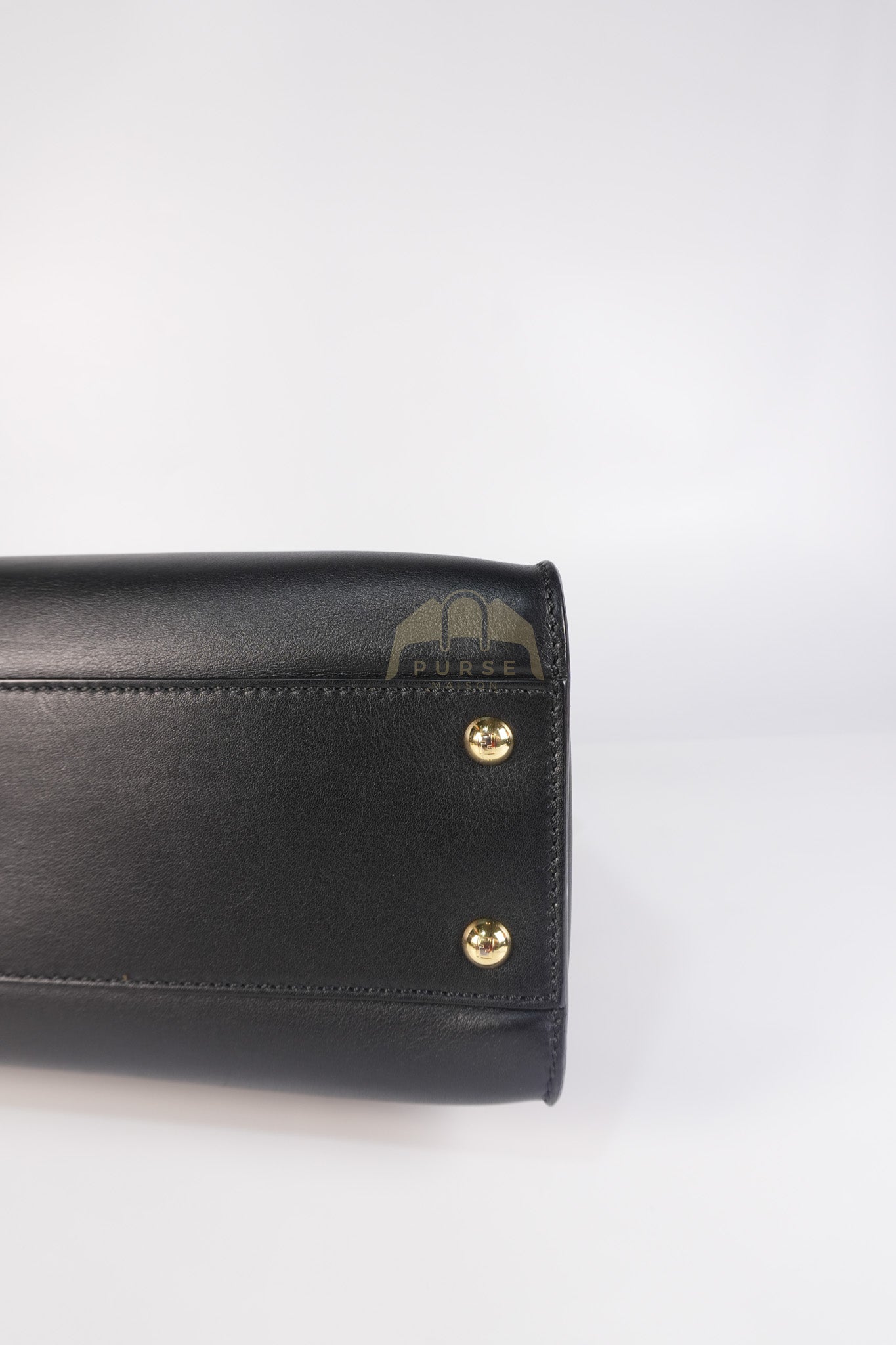 Peekaboo Hand Bag Medium in Black Shiny Calfskin Leather | Purse Maison Luxury Bags Shop