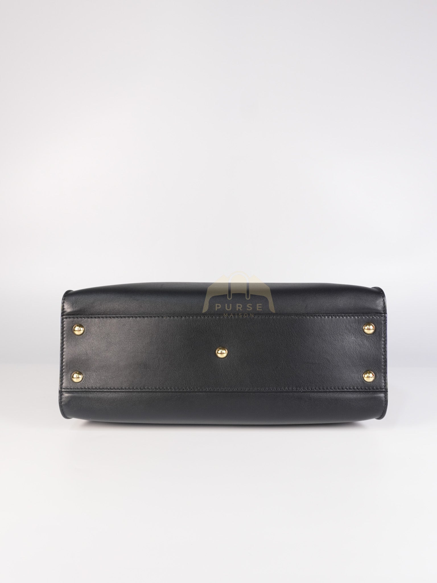 Peekaboo Hand Bag Medium in Black Shiny Calfskin Leather | Purse Maison Luxury Bags Shop