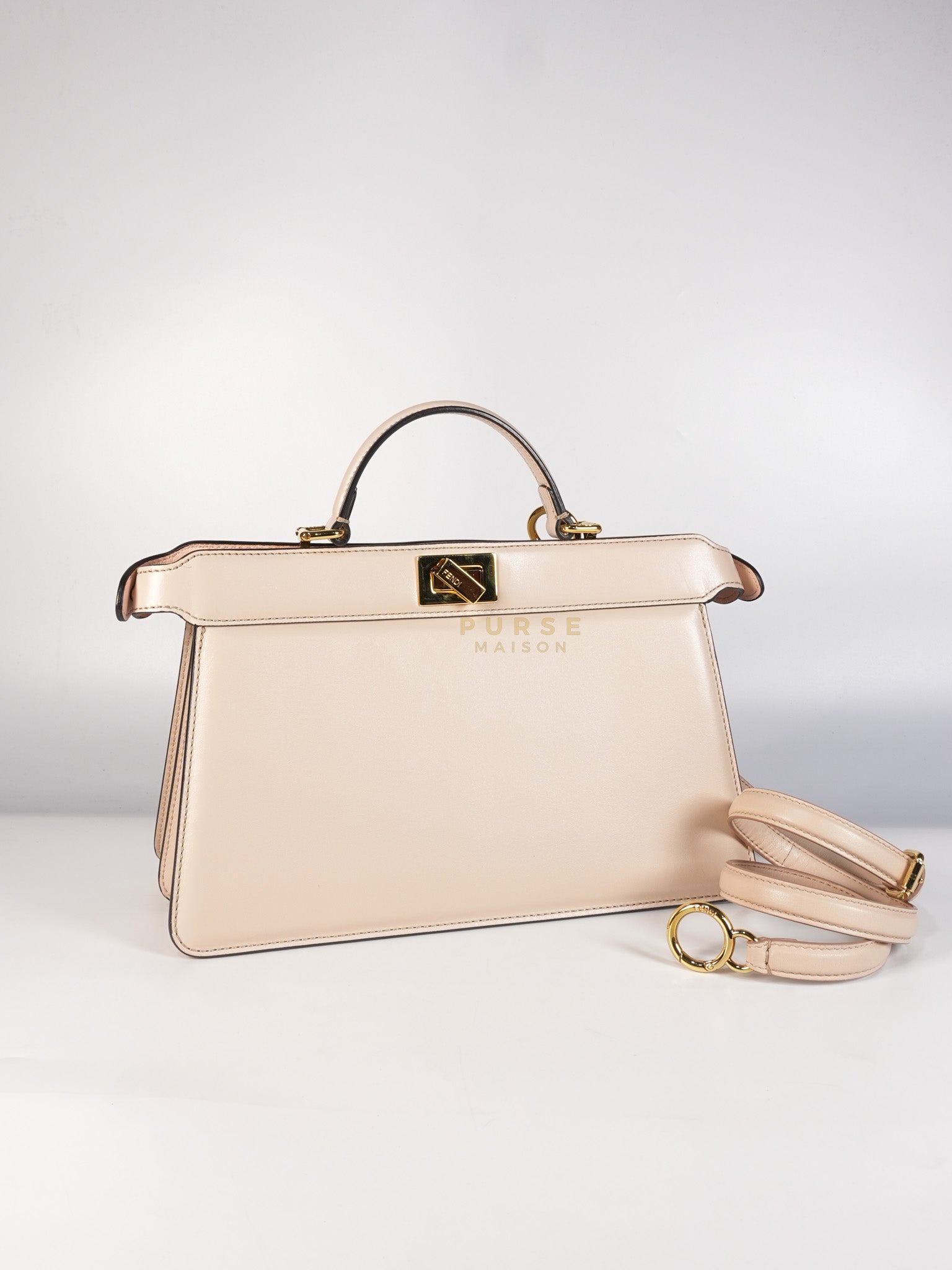 Peekaboo I See U East West Nappa Pink Leather | Purse Maison Luxury Bags Shop