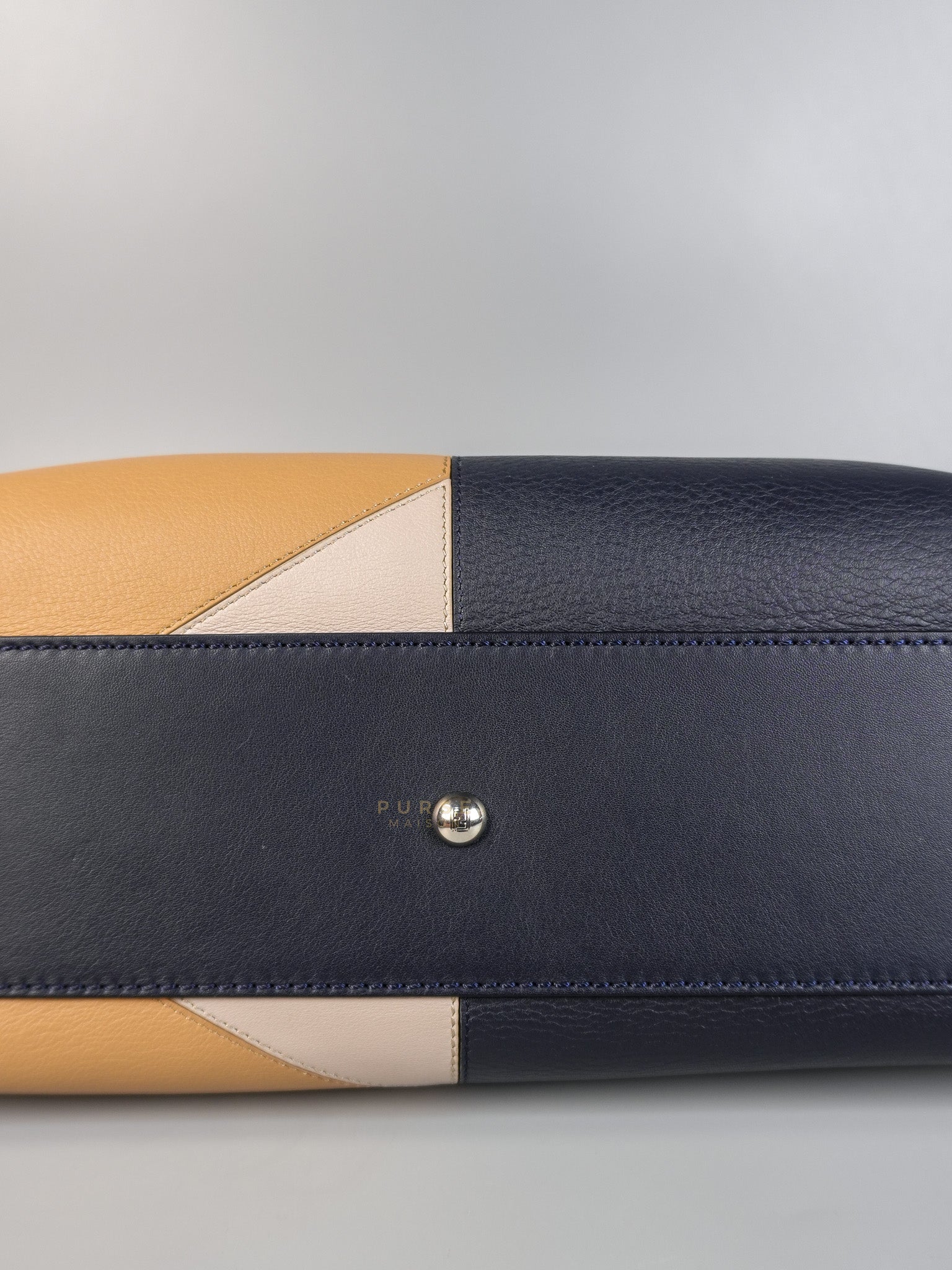 Peekaboo Iconic Satchel Medium in Night Blue Multicolor | Purse Maison Luxury Bags Shop