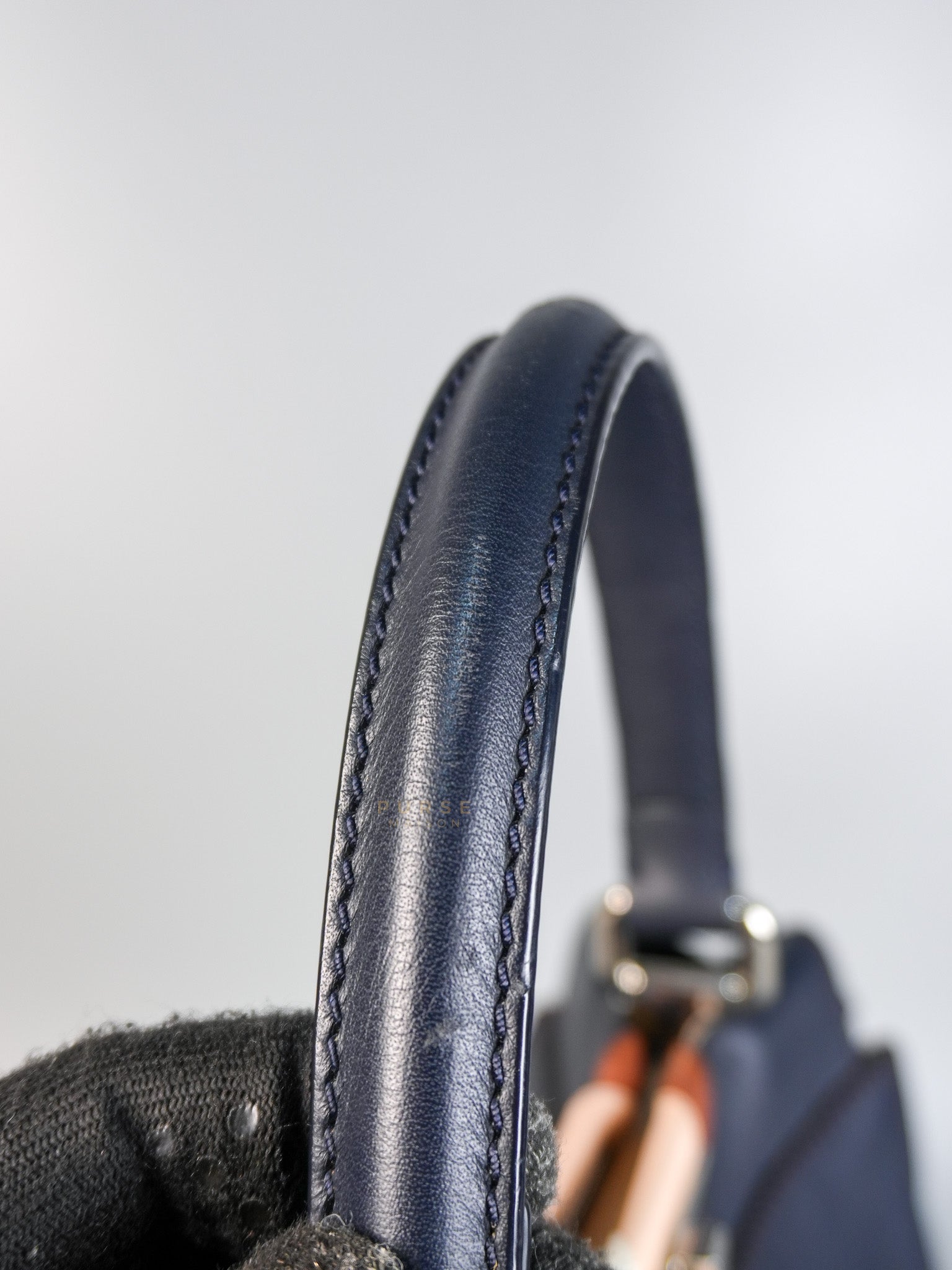 Peekaboo Iconic Satchel Medium in Night Blue Multicolor | Purse Maison Luxury Bags Shop