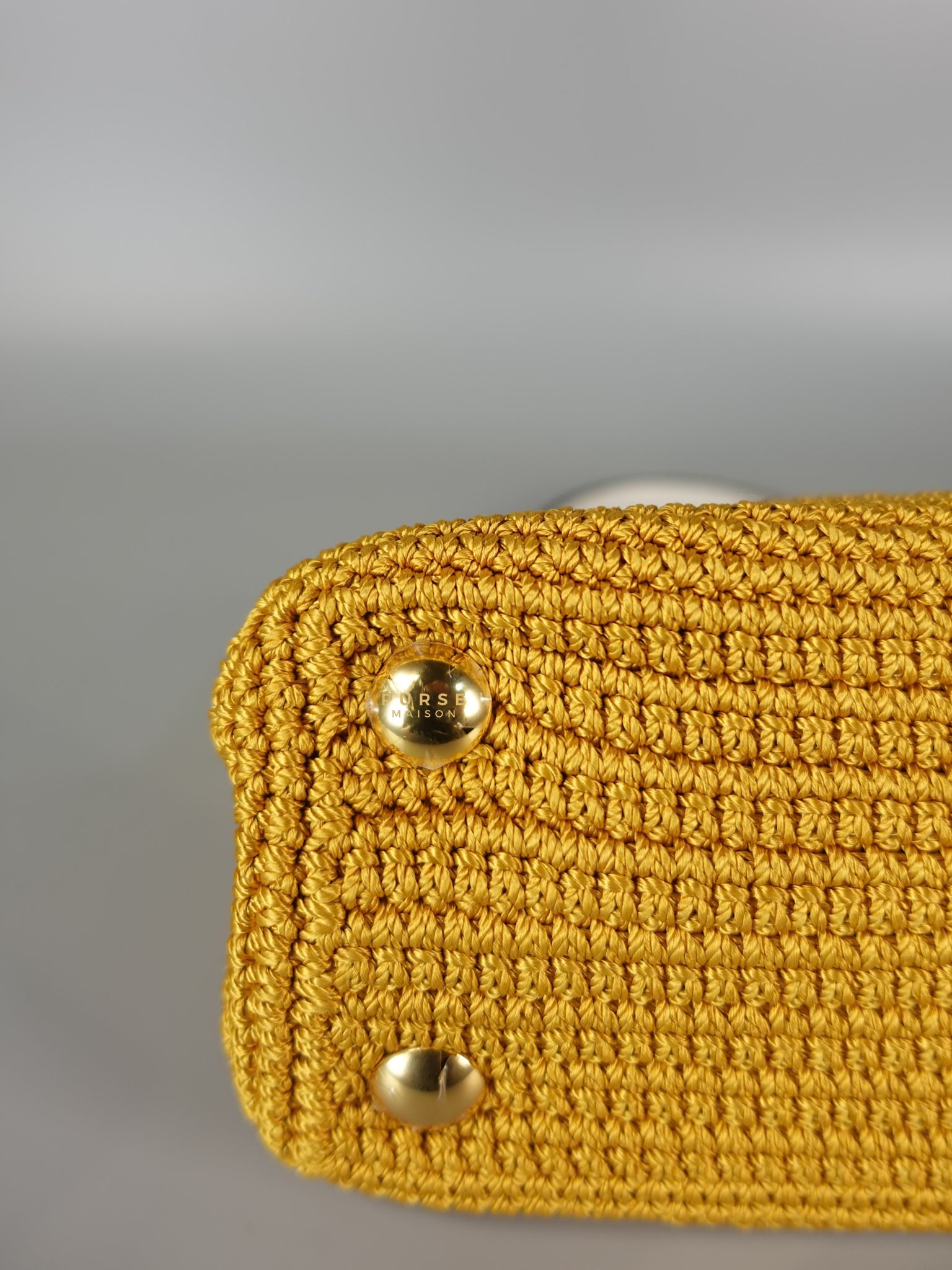 Peekaboo Mini Fabric Crochet Nappa Iconic Satchel Mimosa | Purse Maison Luxury Bags Shop