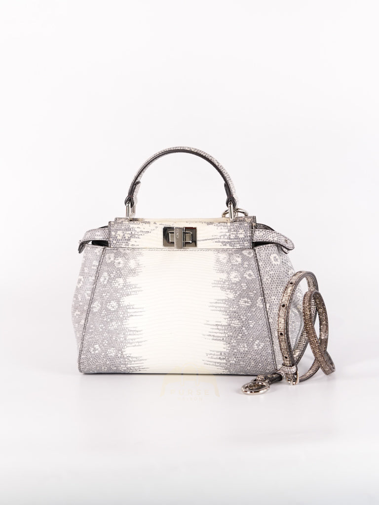 Peekaboo Mini in Lizard Gradient Gray Palladium Hardware | Purse Maison Luxury Bags Shop
