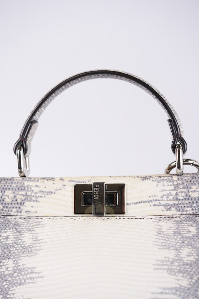 Peekaboo Mini in Lizard Gradient Gray Palladium Hardware | Purse Maison Luxury Bags Shop