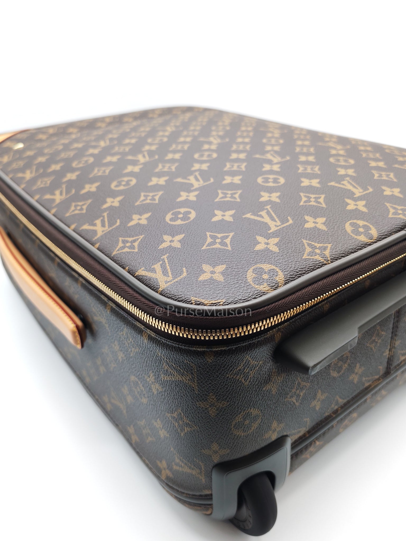 Pegase 55 in Monogram Canvas Rolling Suitcase/ Luggage with VJC Heat Stamp | Purse Maison Luxury Bags Shop