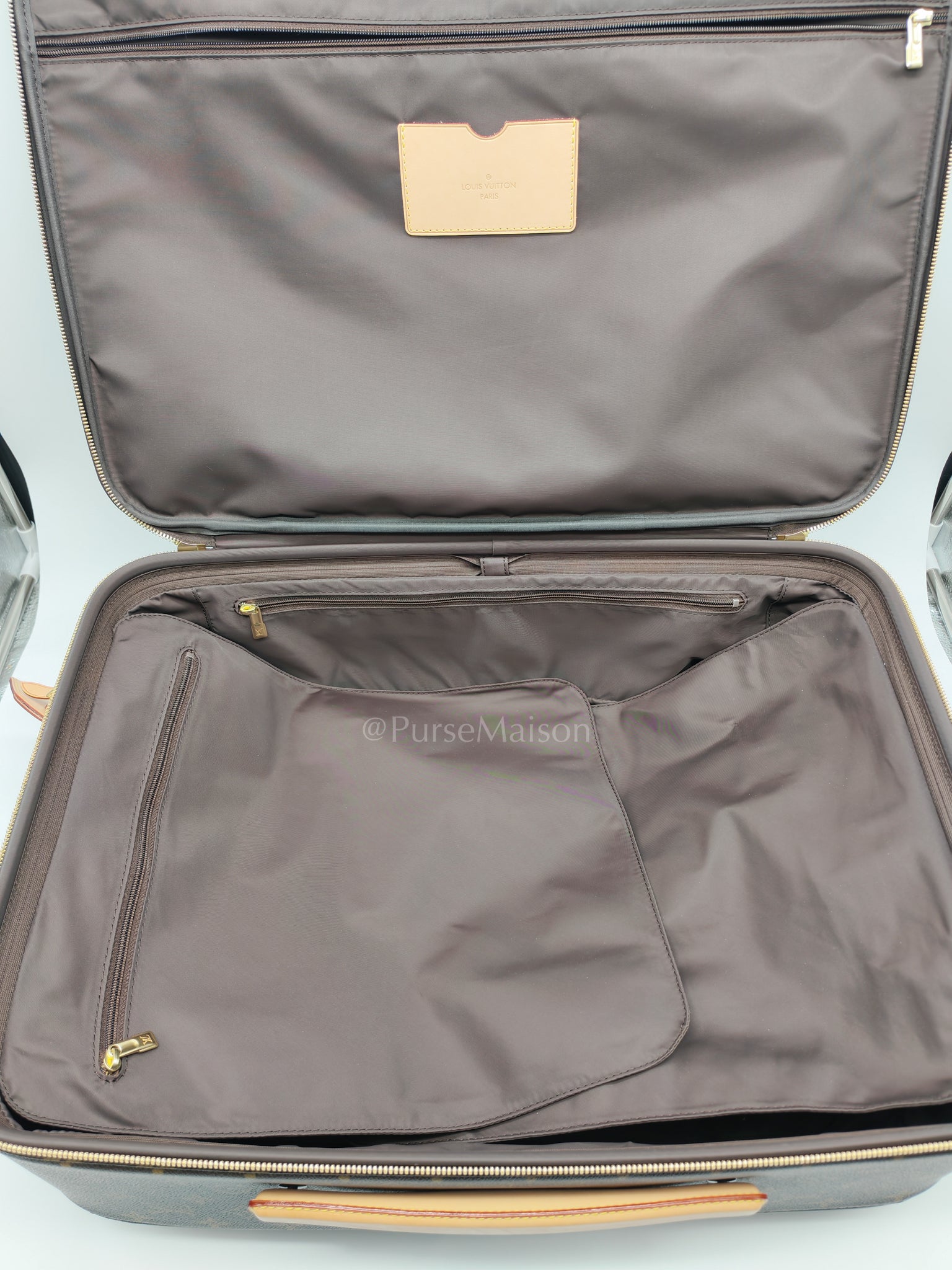 Pegase 55 in Monogram Canvas Rolling Suitcase/ Luggage with VJC Heat Stamp | Purse Maison Luxury Bags Shop