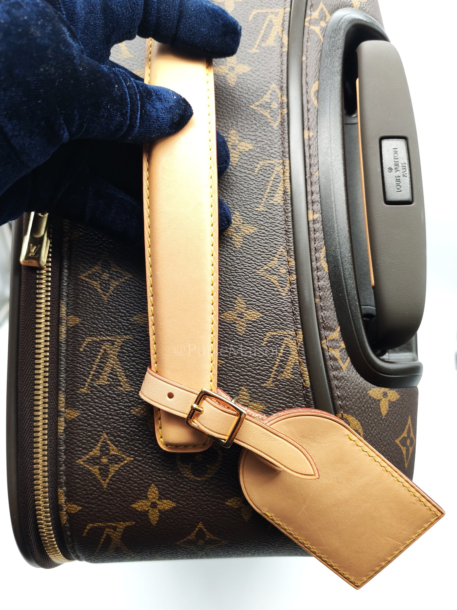 Pegase 55 in Monogram Canvas Rolling Suitcase/ Luggage with VJC Heat Stamp | Purse Maison Luxury Bags Shop