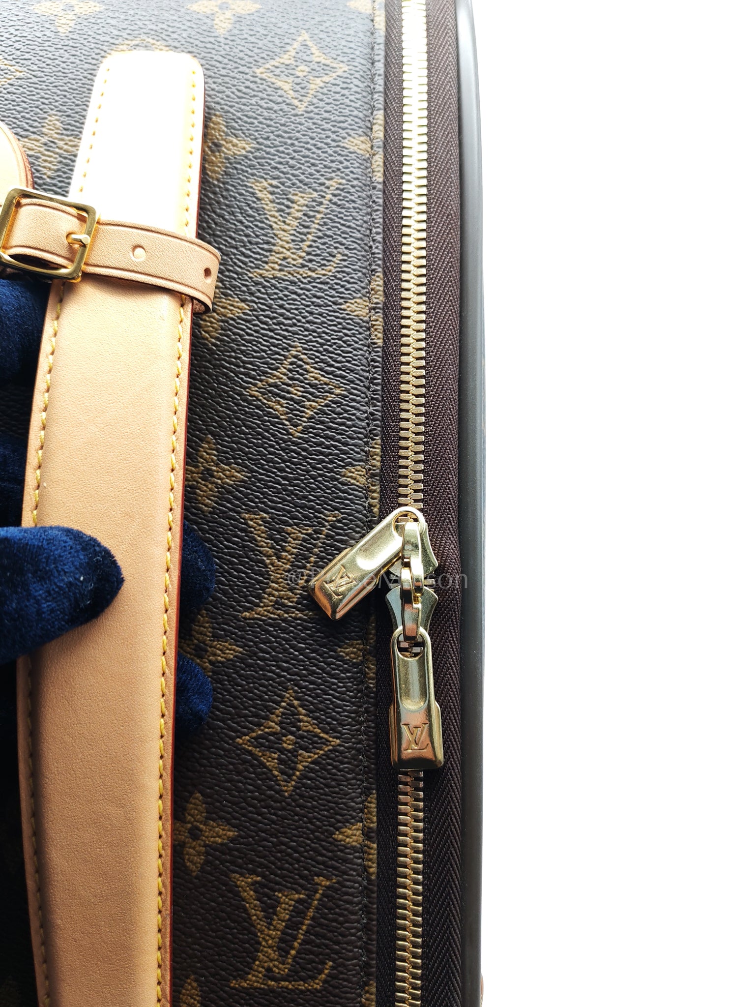 Pegase 55 in Monogram Canvas Rolling Suitcase/ Luggage with VJC Heat Stamp | Purse Maison Luxury Bags Shop