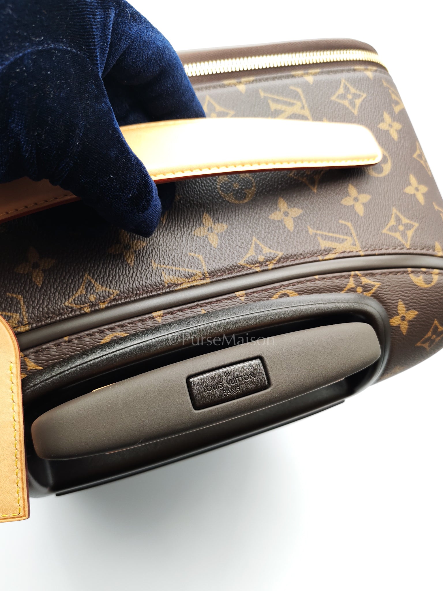 Pegase 55 in Monogram Canvas Rolling Suitcase/ Luggage with VJC Heat Stamp | Purse Maison Luxury Bags Shop