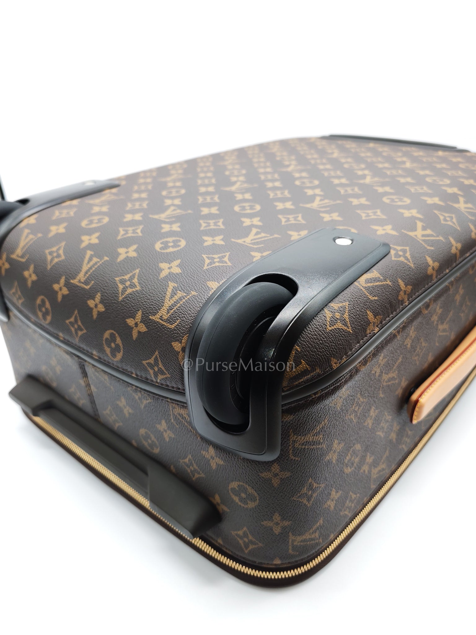 Pegase 55 in Monogram Canvas Rolling Suitcase/ Luggage with VJC Heat Stamp | Purse Maison Luxury Bags Shop