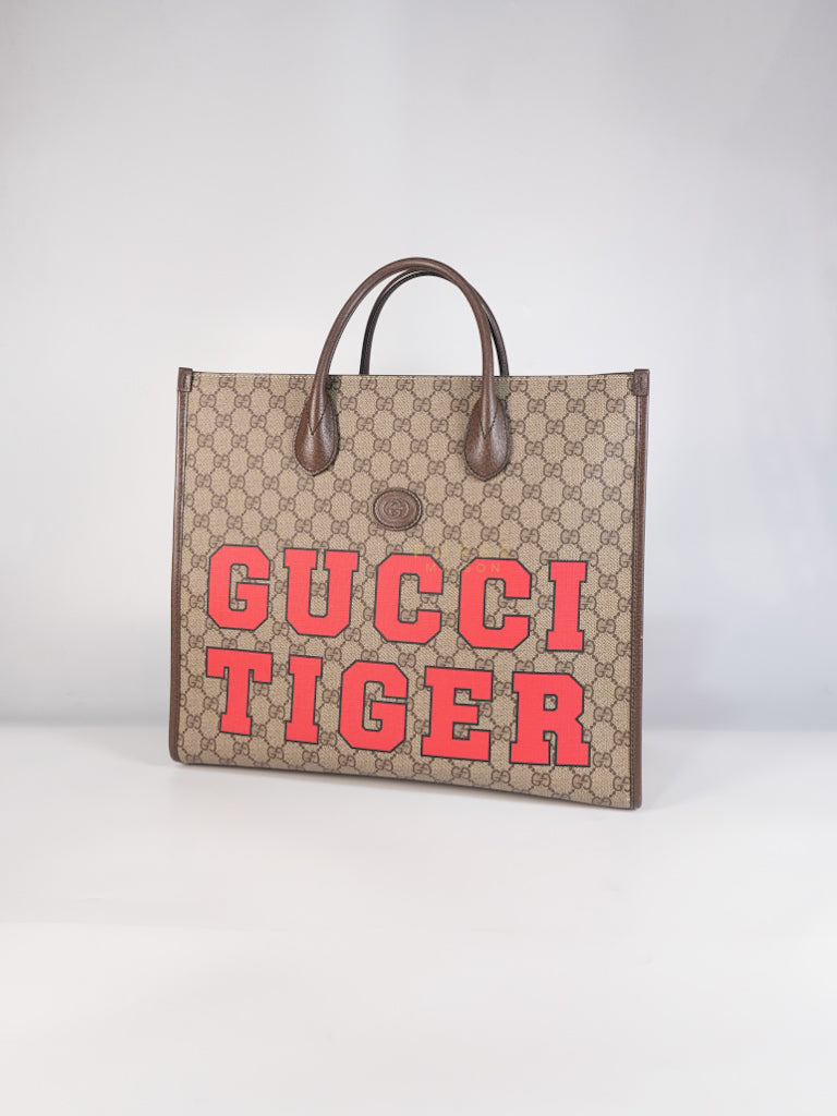 Pelle Grigio Supreme Monogram Canvas Tote Bag | Purse Maison Luxury Bags Shop