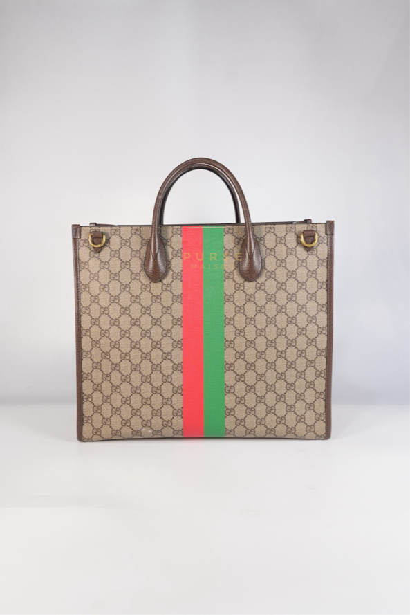 Pelle Grigio Supreme Monogram Canvas Tote Bag | Purse Maison Luxury Bags Shop