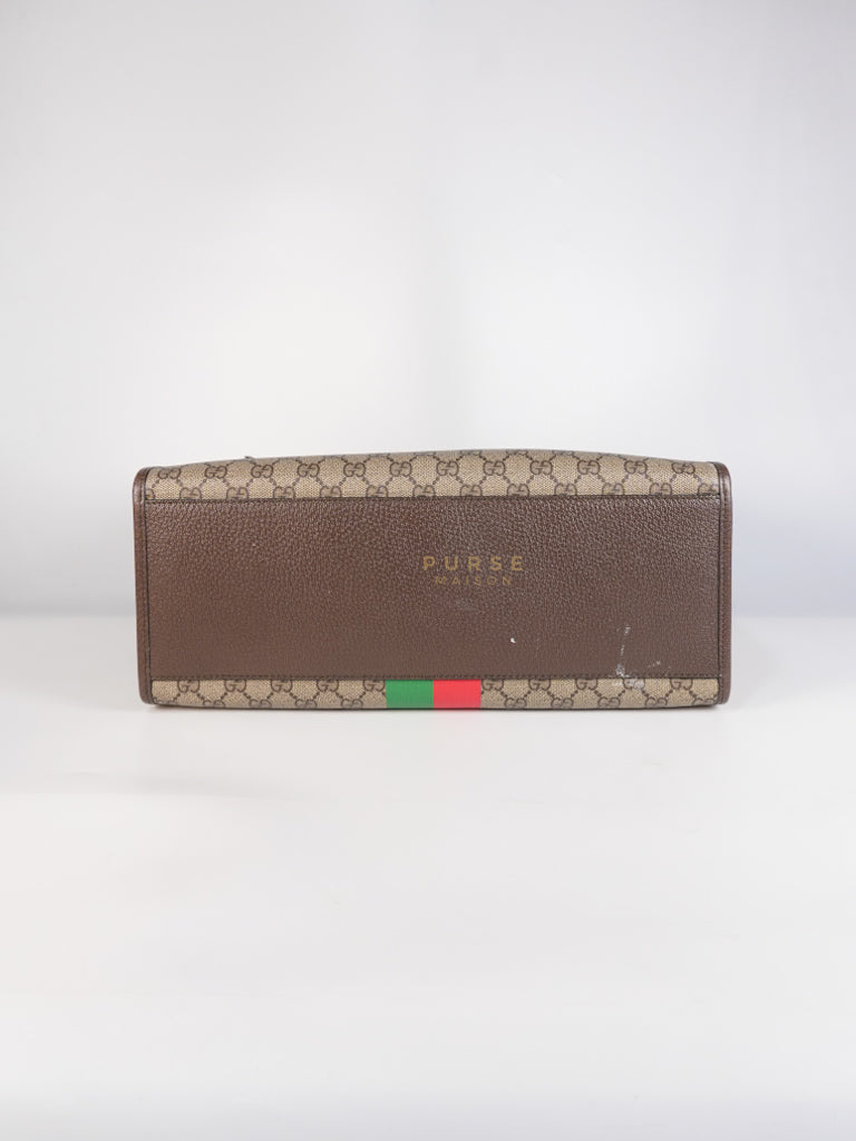 Pelle Grigio Supreme Monogram Canvas Tote Bag | Purse Maison Luxury Bags Shop