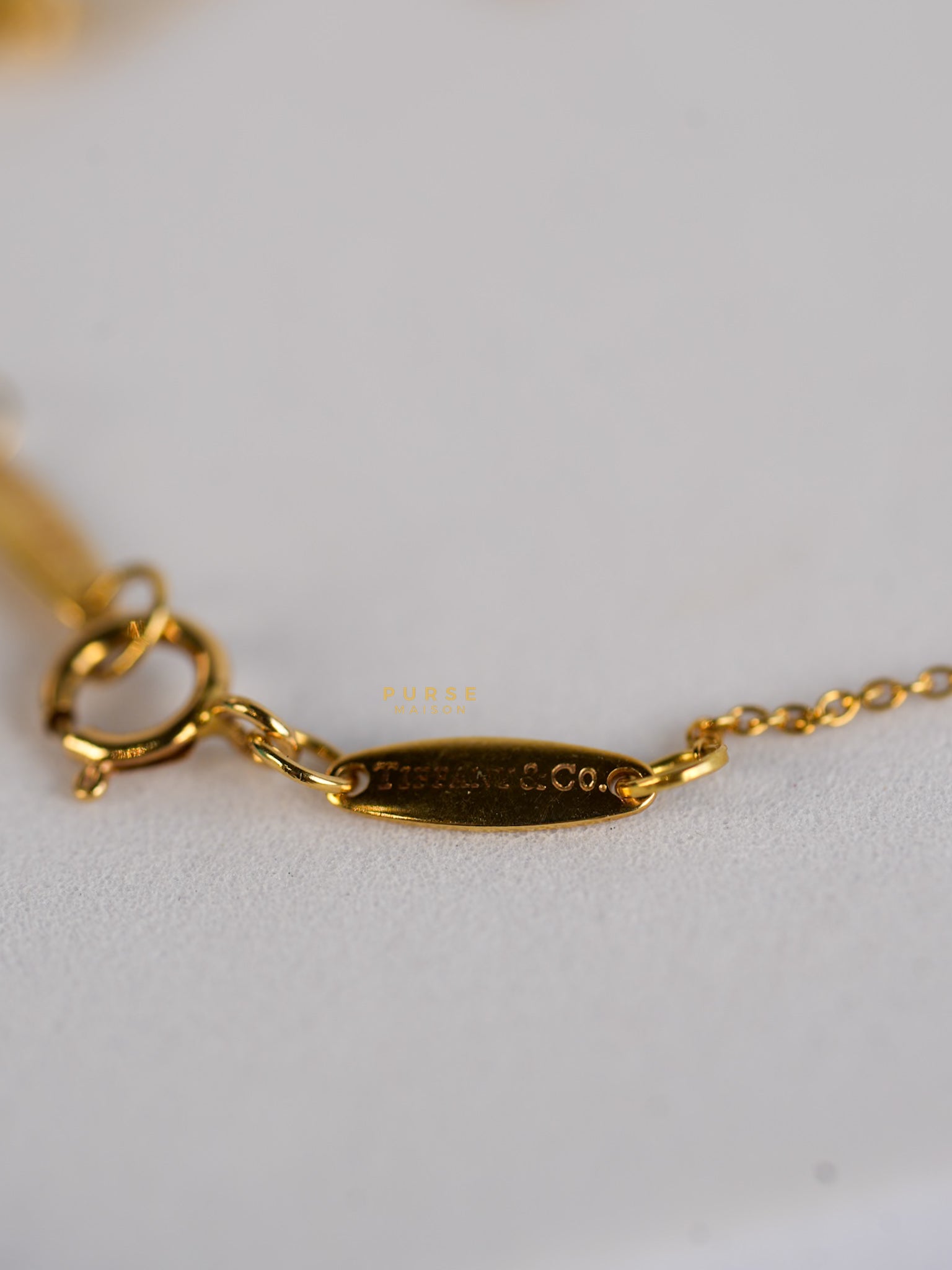 Peretti Bean Necklace Yellow Gold 7mm | Purse Maison Luxury Bags Shop