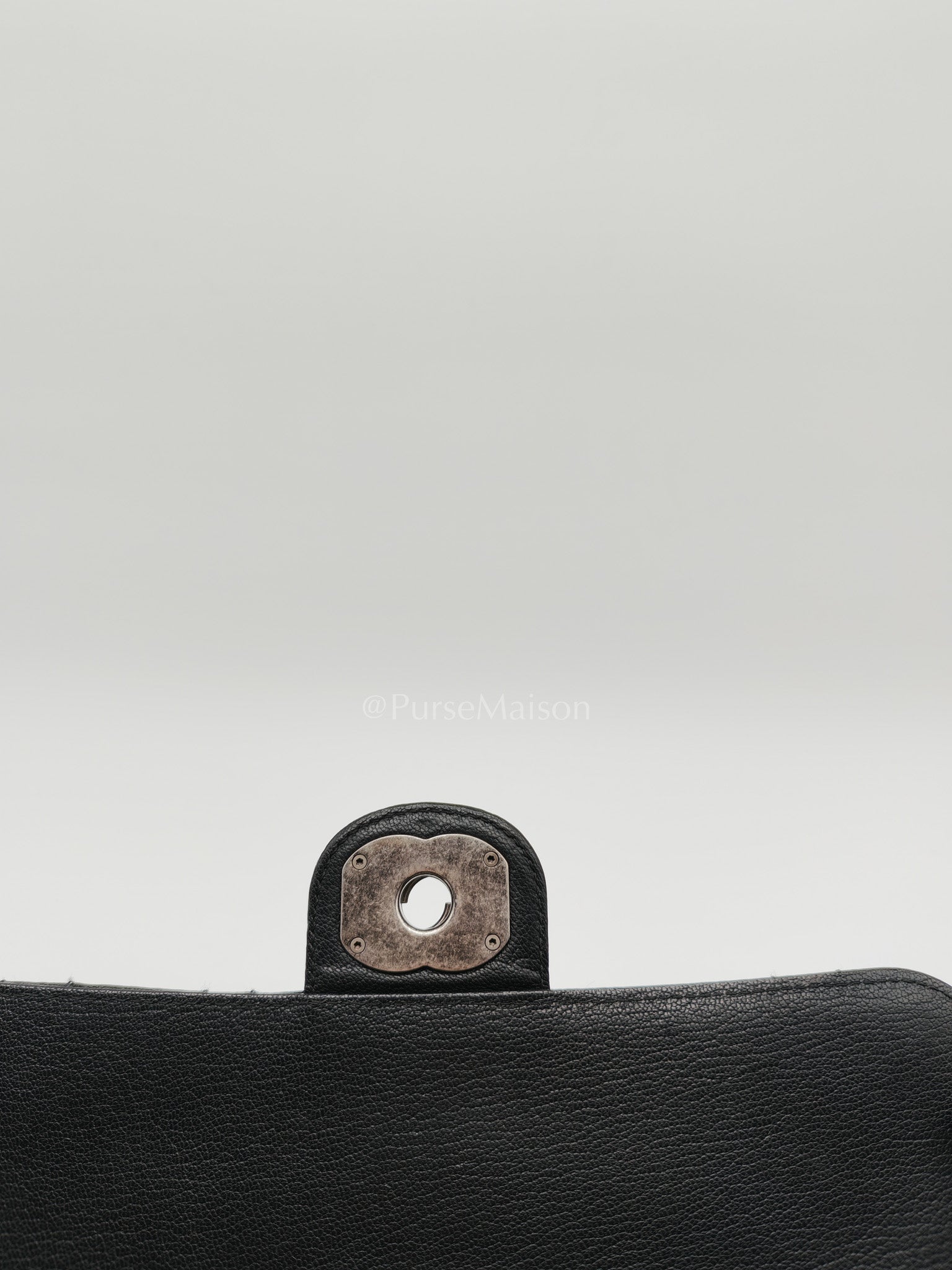 Perfect Edge Flap in Quilted Goatskin Leather and Ruthenium Hardware Series 21 | Purse Maison Luxury Bags Shop