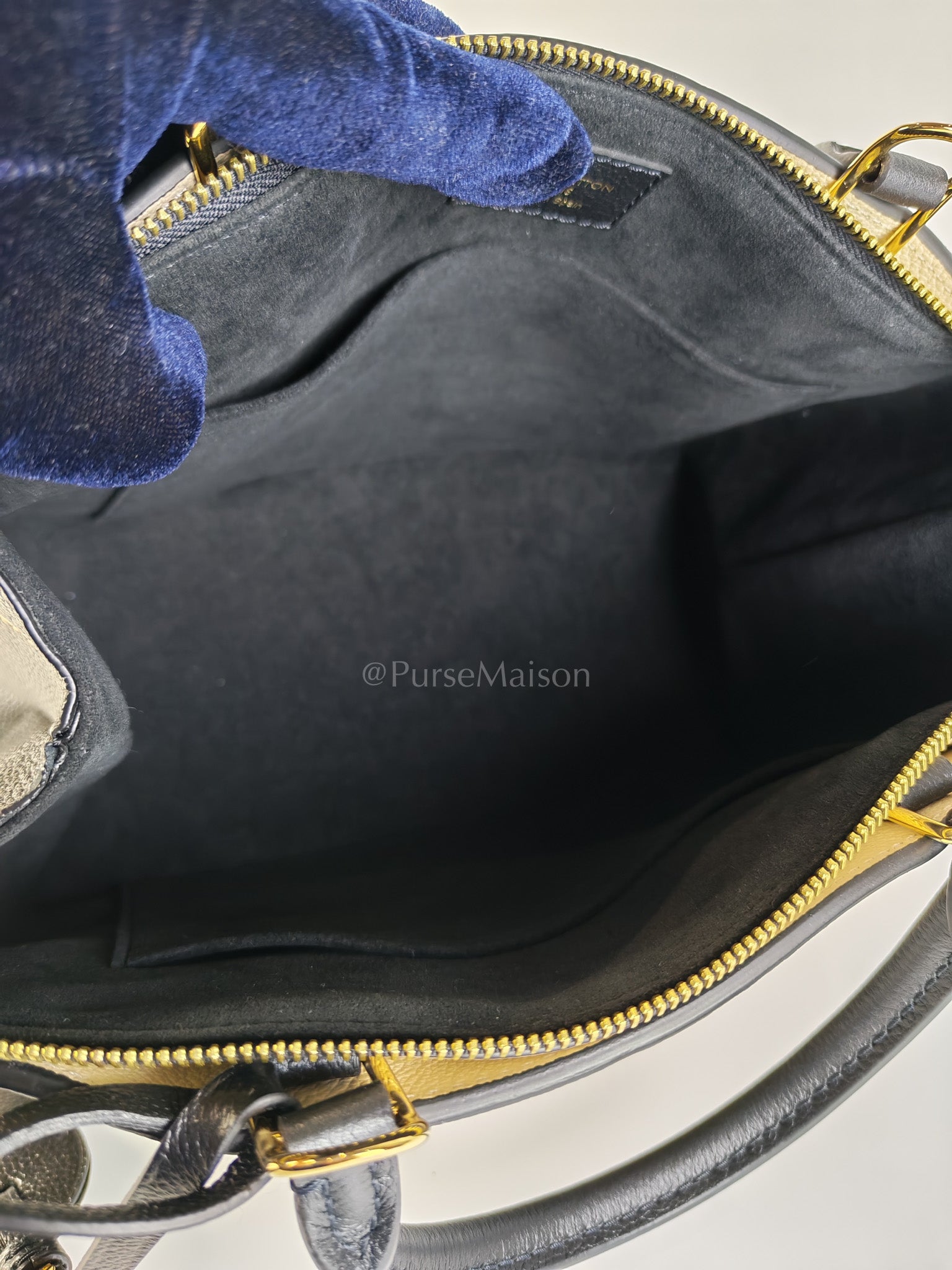 Petit Palais PM Bicolor Monogram Leather (Microchip) | Purse Maison Luxury Bags Shop