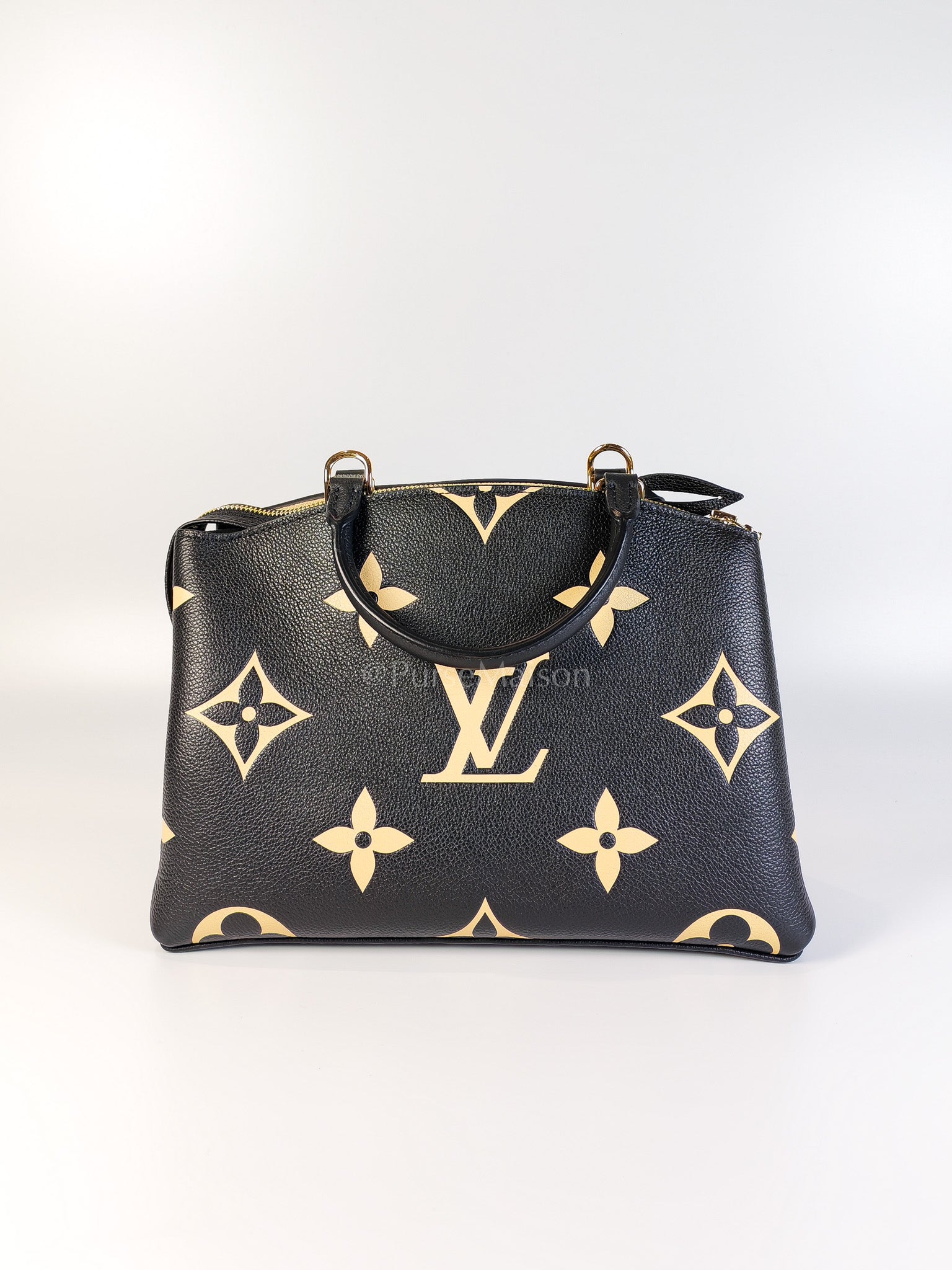 Petit Palais PM Bicolor Monogram Leather (Microchip) | Purse Maison Luxury Bags Shop