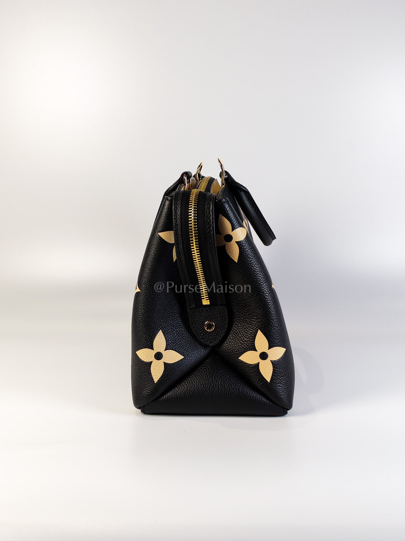 Petit Palais PM Bicolor Monogram Leather (Microchip) | Purse Maison Luxury Bags Shop