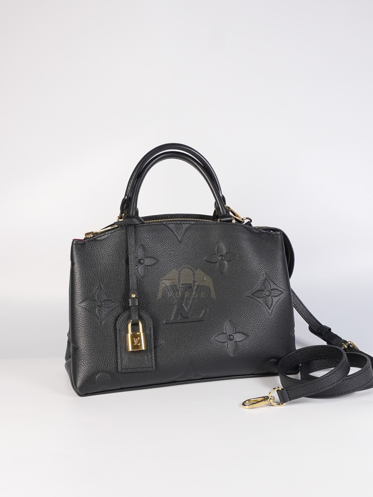 Petit Palais PM in Black Empreinte Leather (Microchip) | Purse Maison Luxury Bags Shop