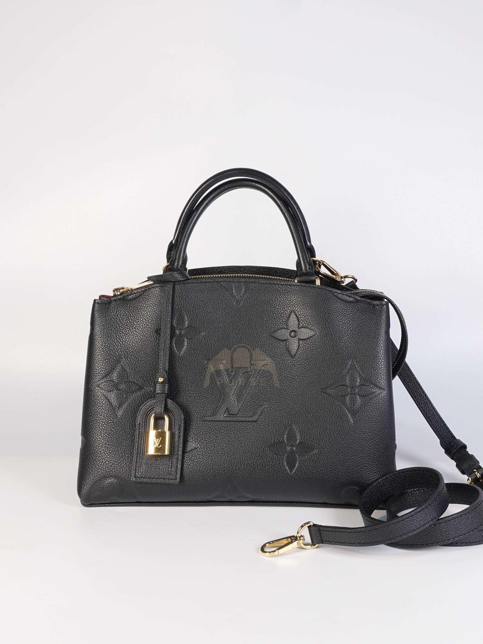 Petit Palais PM in Black Empreinte Leather (Microchip) | Purse Maison Luxury Bags Shop